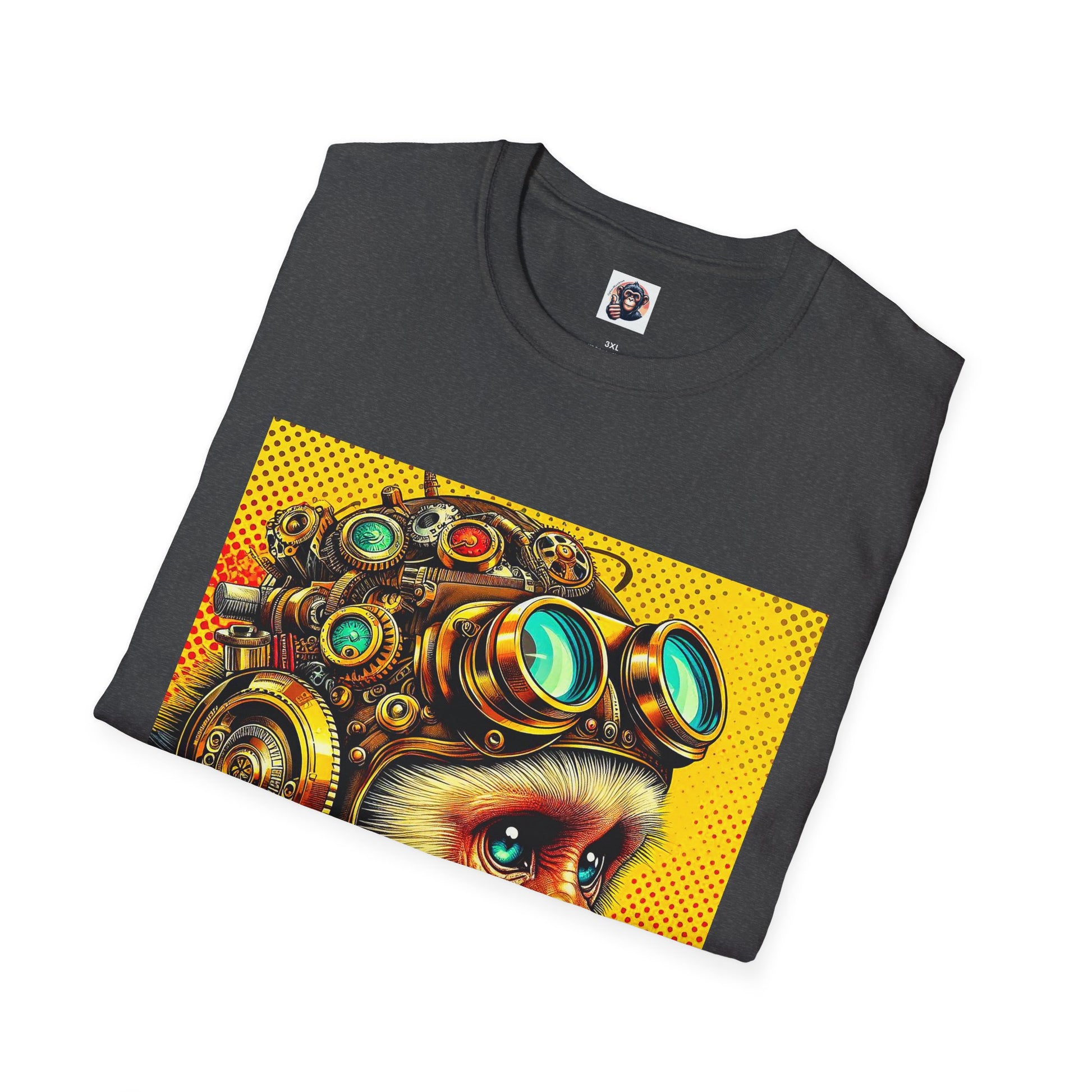 Capuchin Monkey steam punk T-Shirt Printify