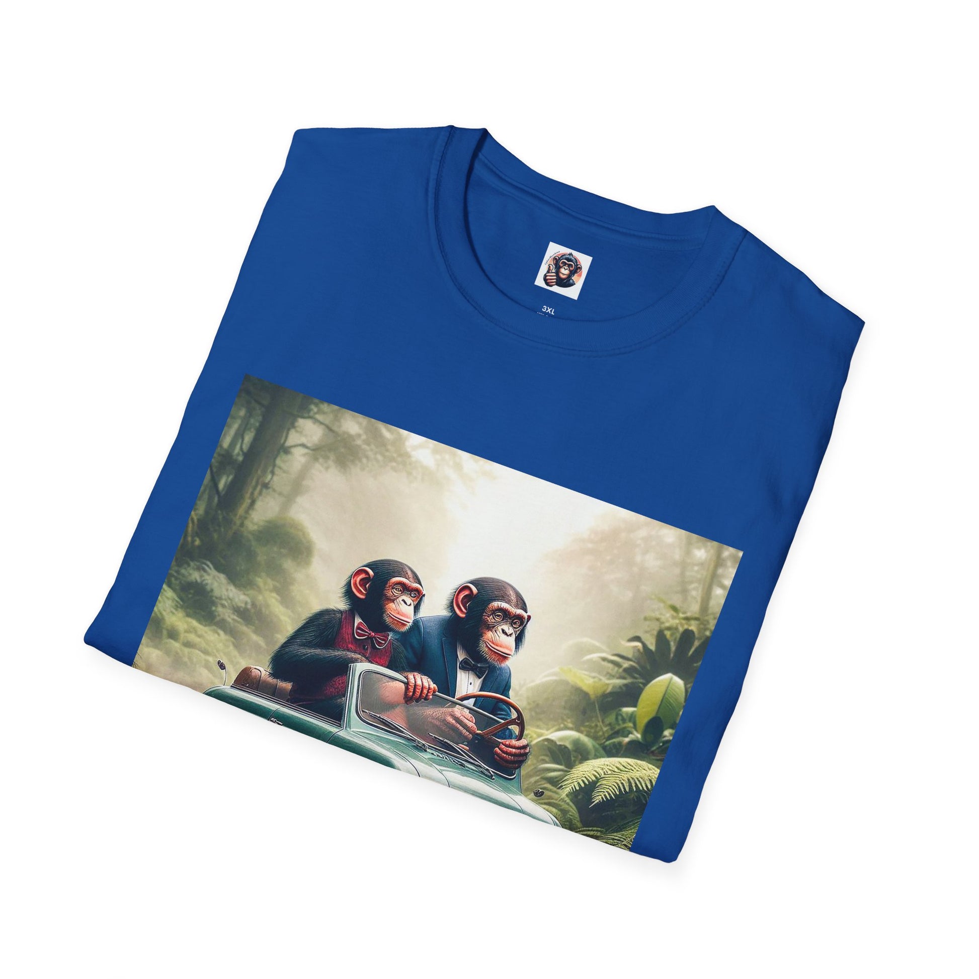 Wacky Bonobo car driving T-Shirt Printify