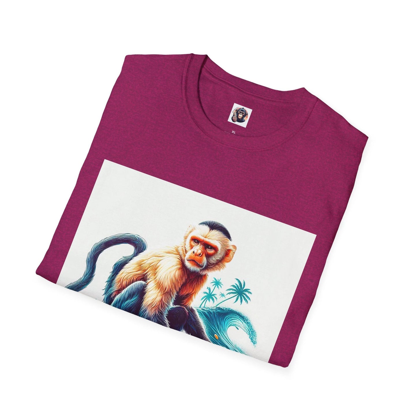 Capuchin Monkey ocean surfer by Printify