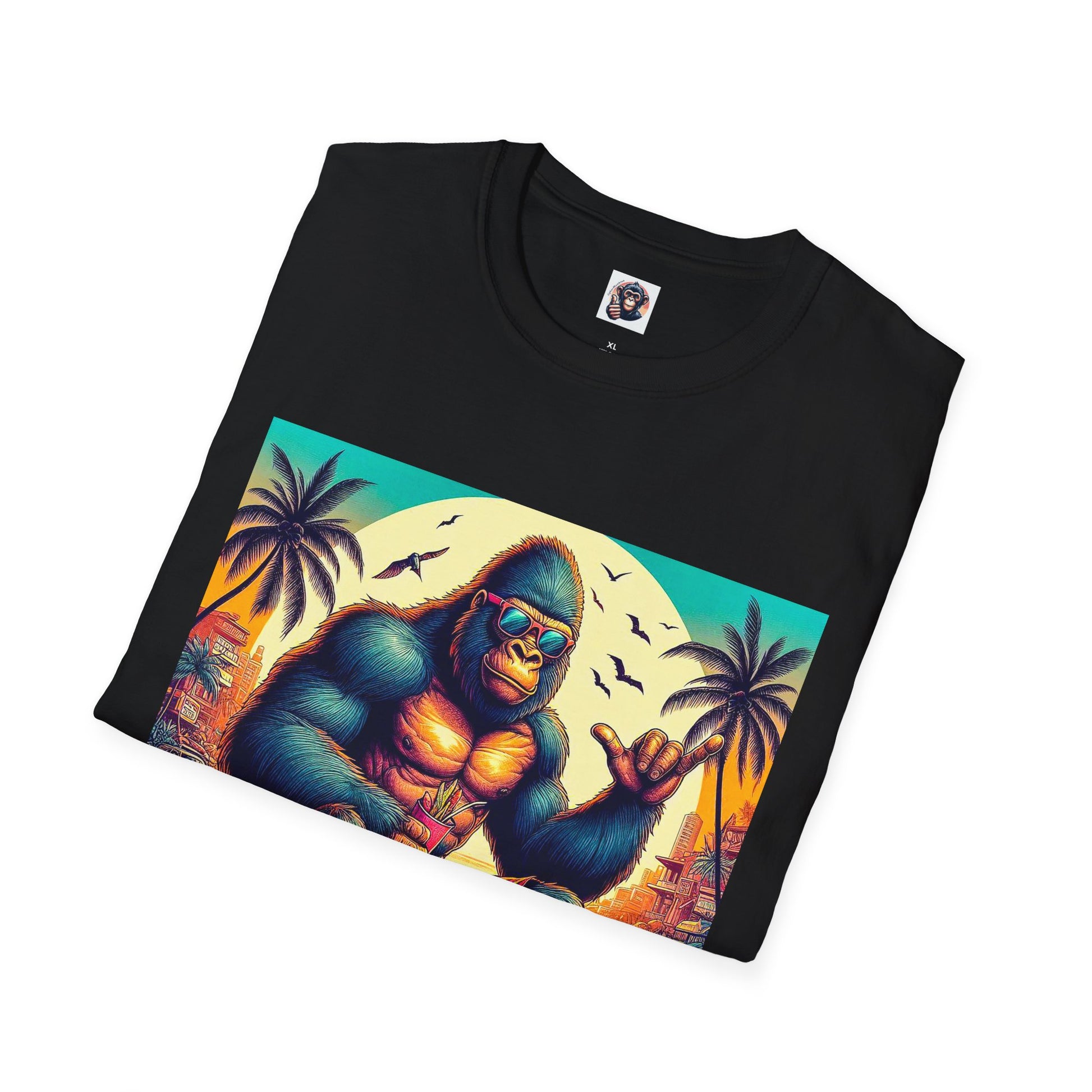 Gorilla surfs up T-Shirt Printify