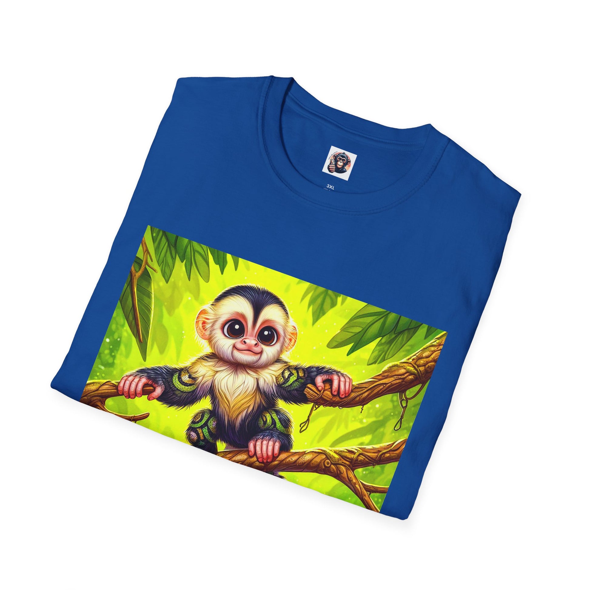 Capuchin Monkey jungle T-Shirt T-Shirt Printify