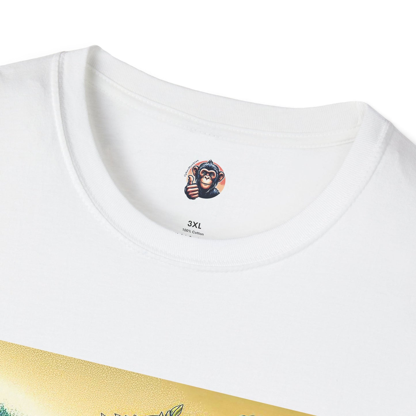 Chimp surfer girl T-Shirt Printify