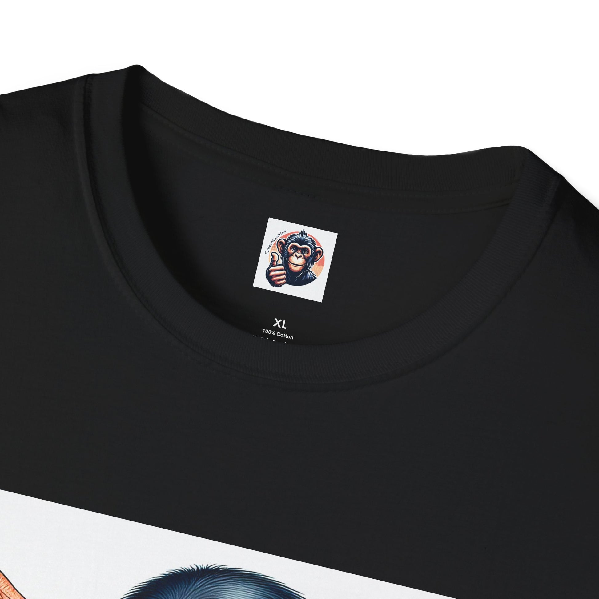 Chimp muscles man T-Shirt Printify