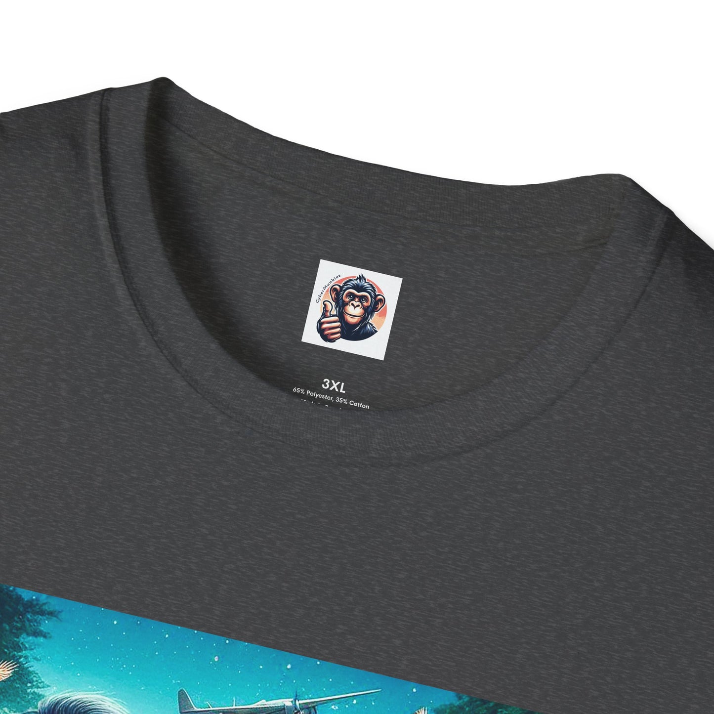 Wacky Orangutans red car T-Shirt Printify