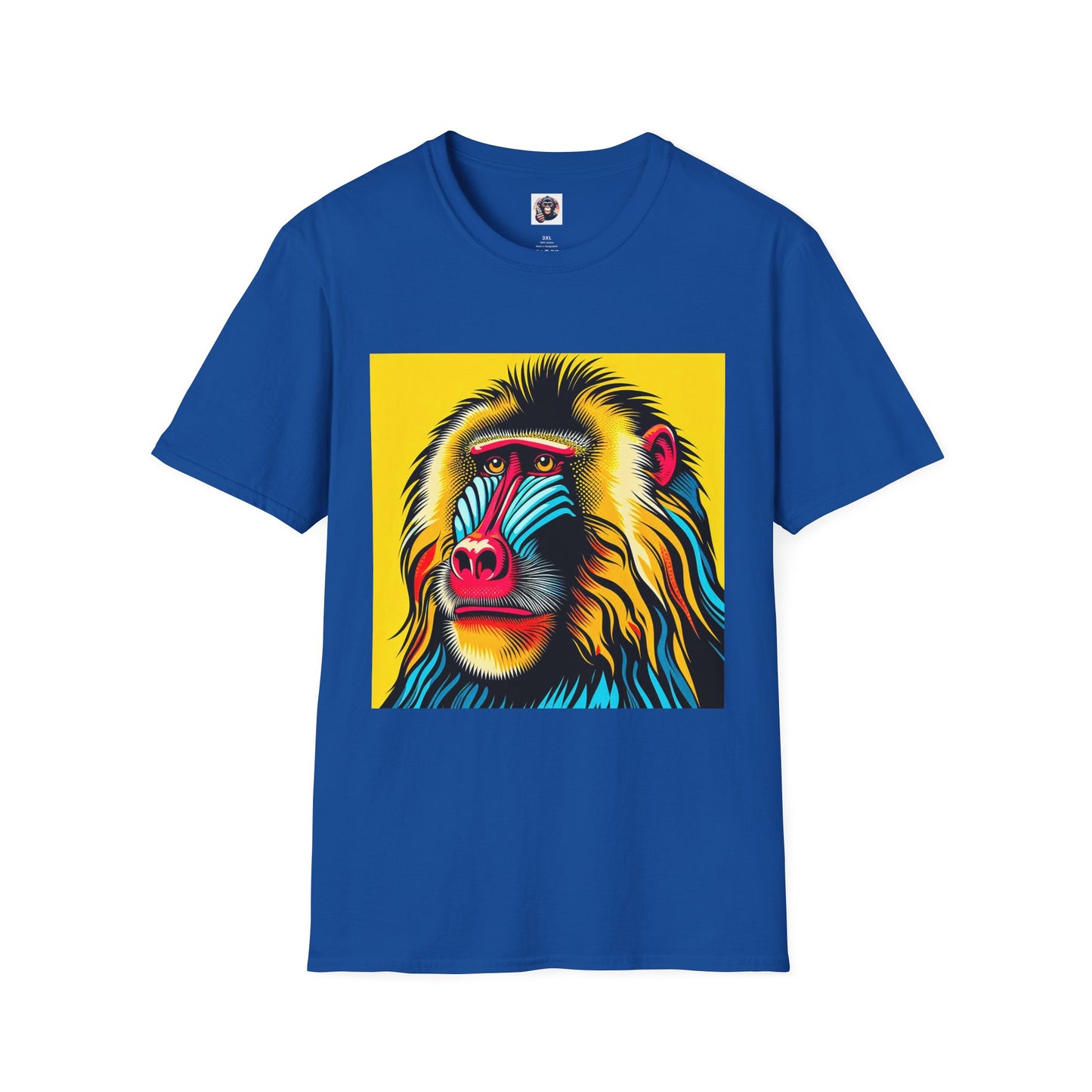 Baboon colorful T-Shirt Printify XS Royal