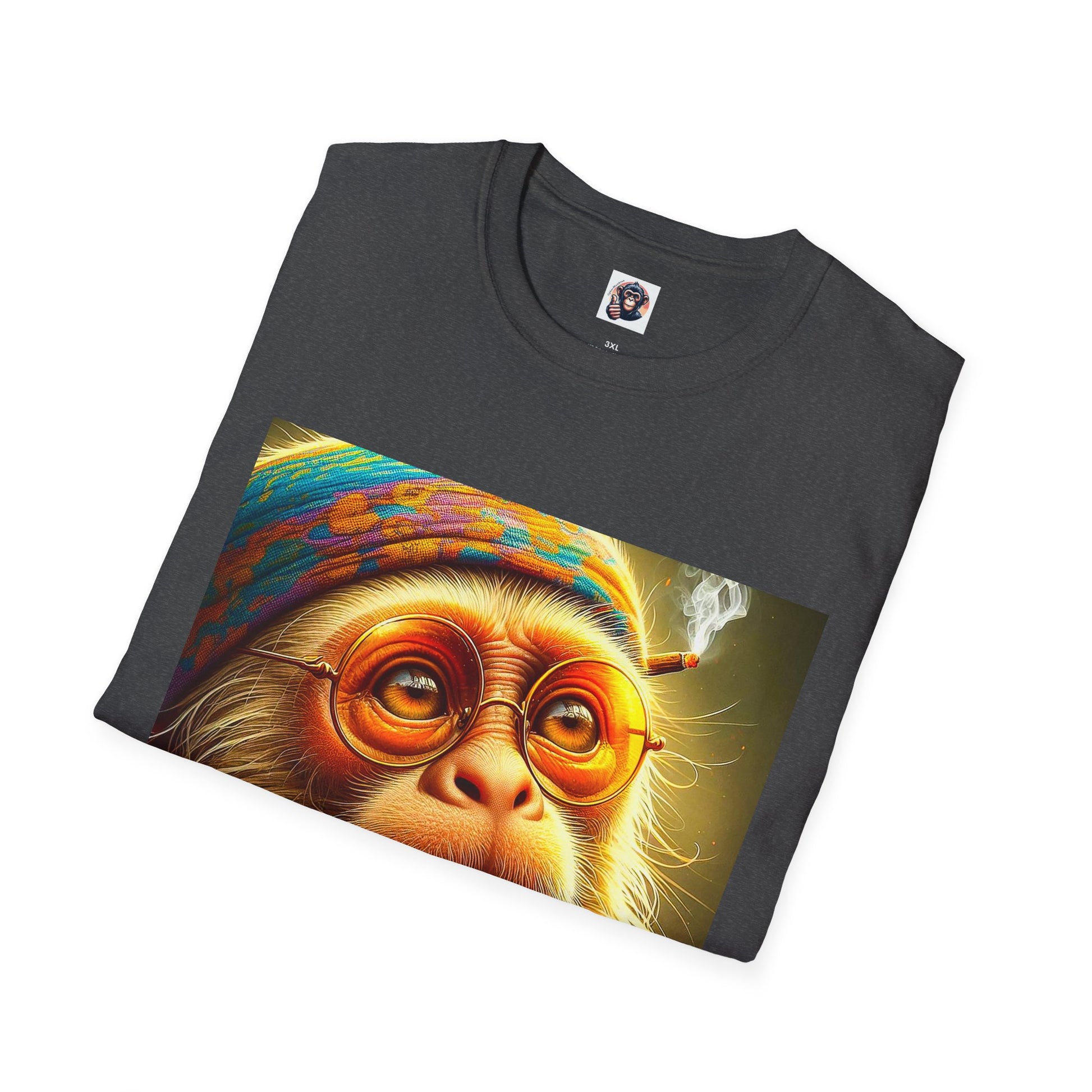 Capuchin Monkey old man shirt T-Shirt Printify