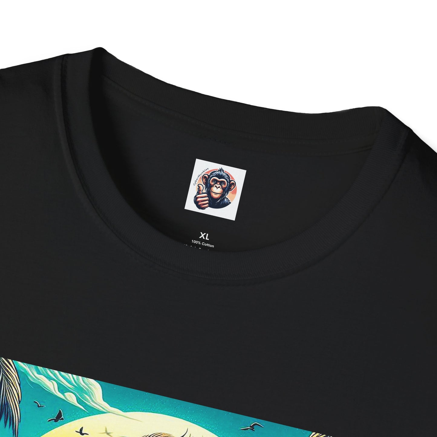 Gorilla beach surfer T-Shirt Printify