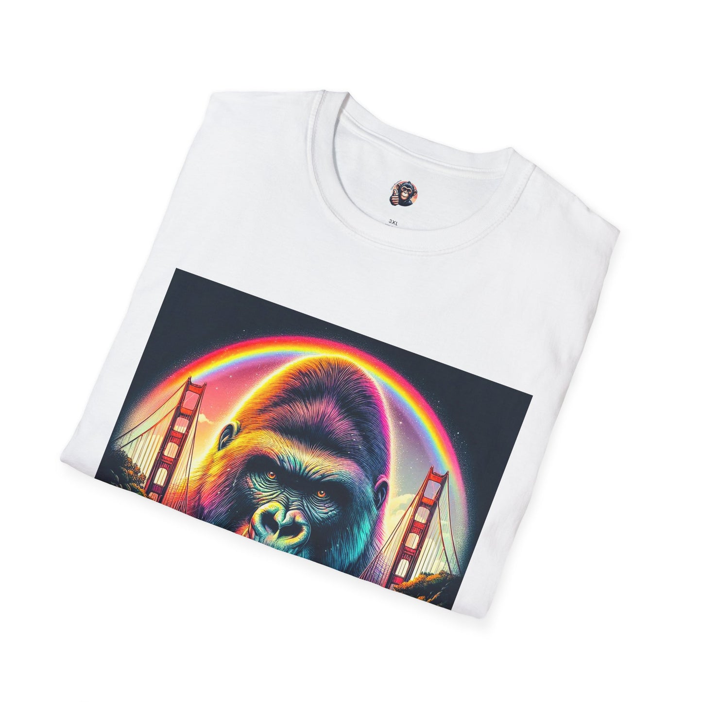 Gorilla rainbow ocean T-Shirt Printify