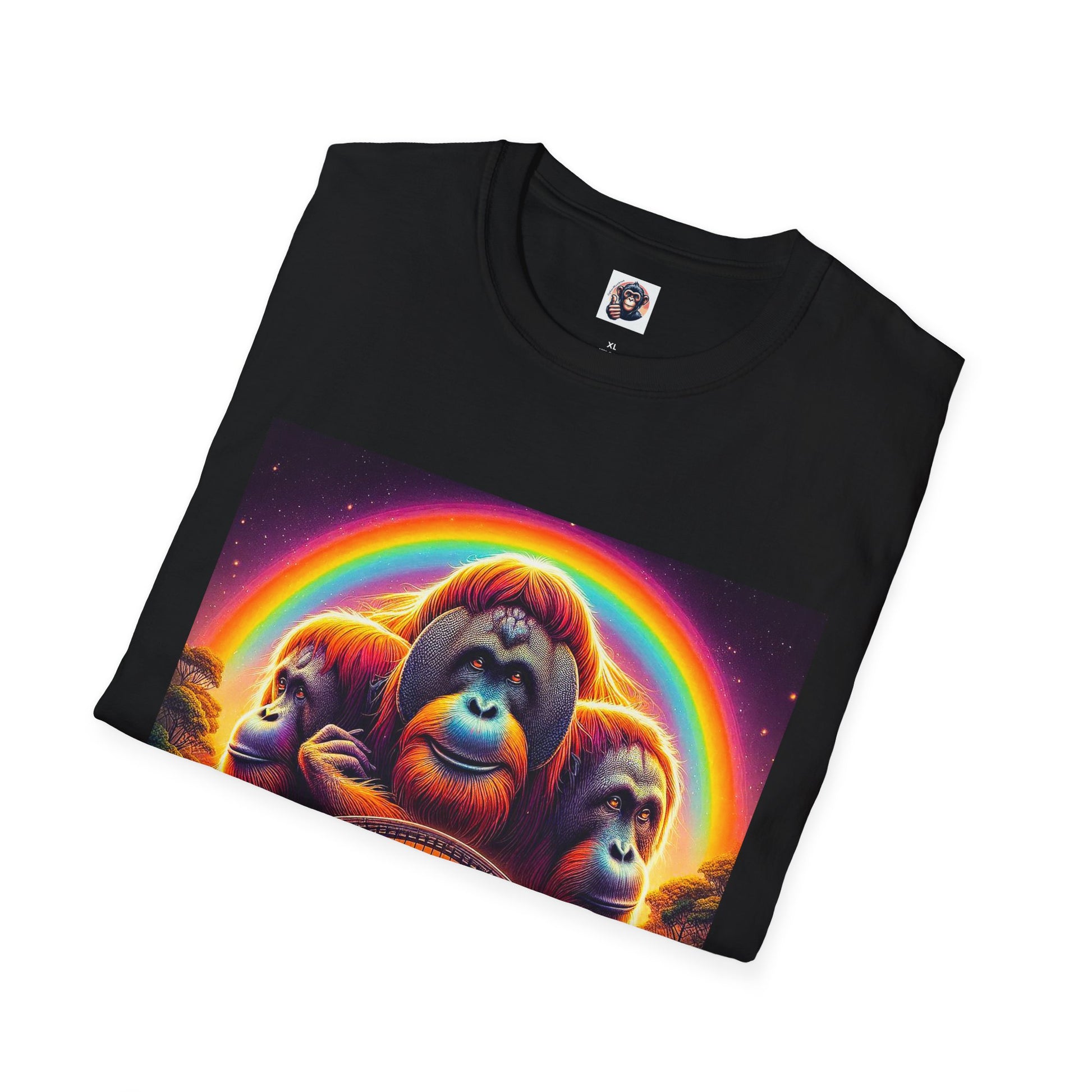 Orangutans rainbow bridge T-Shirt Printify