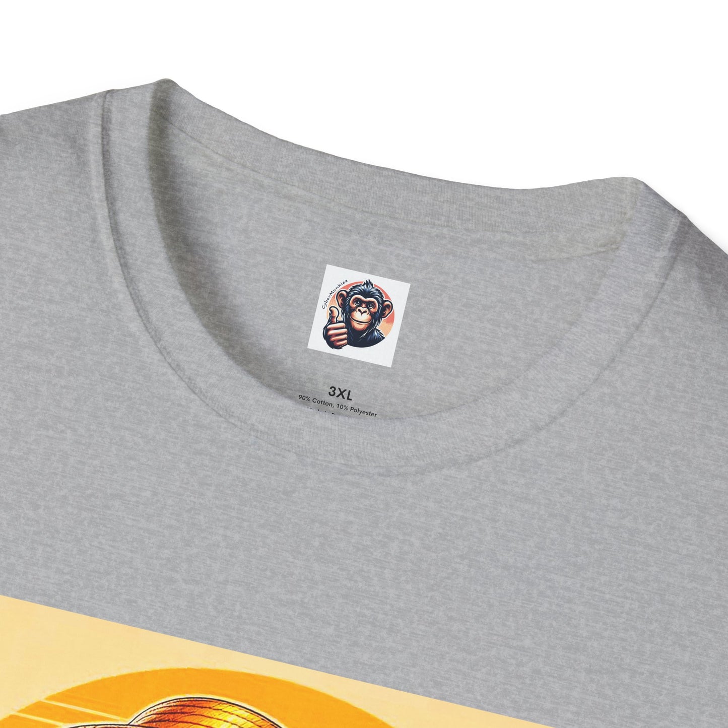 Baboon surfing shirt T-Shirt Printify