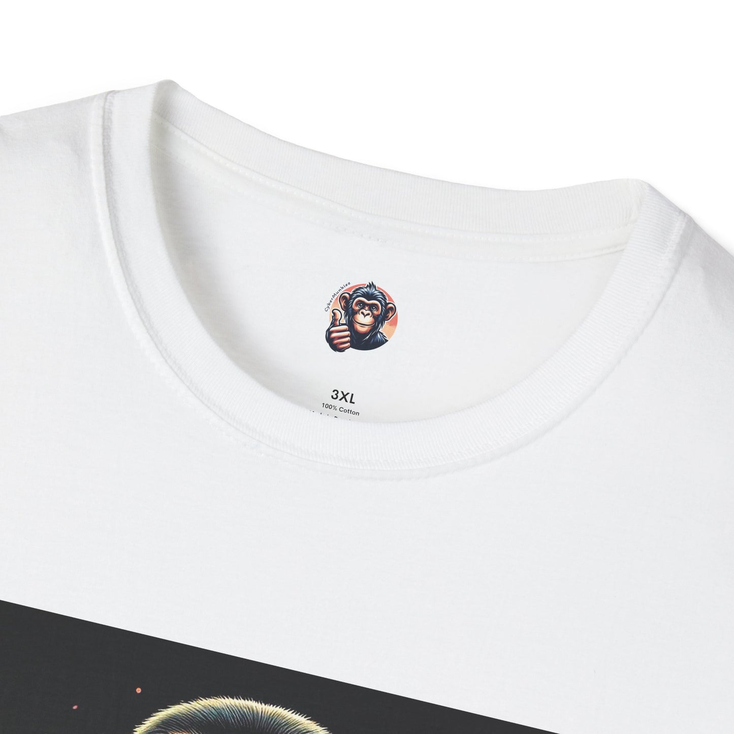 Capuchin Monkey tough muscle man shirt T-Shirt Printify