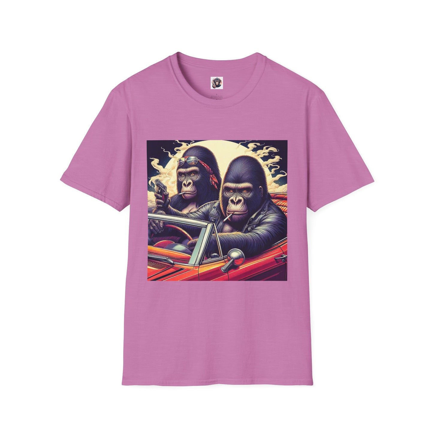 Wacky Gorilla T-Shirt Printify S Heather Radiant Orchid