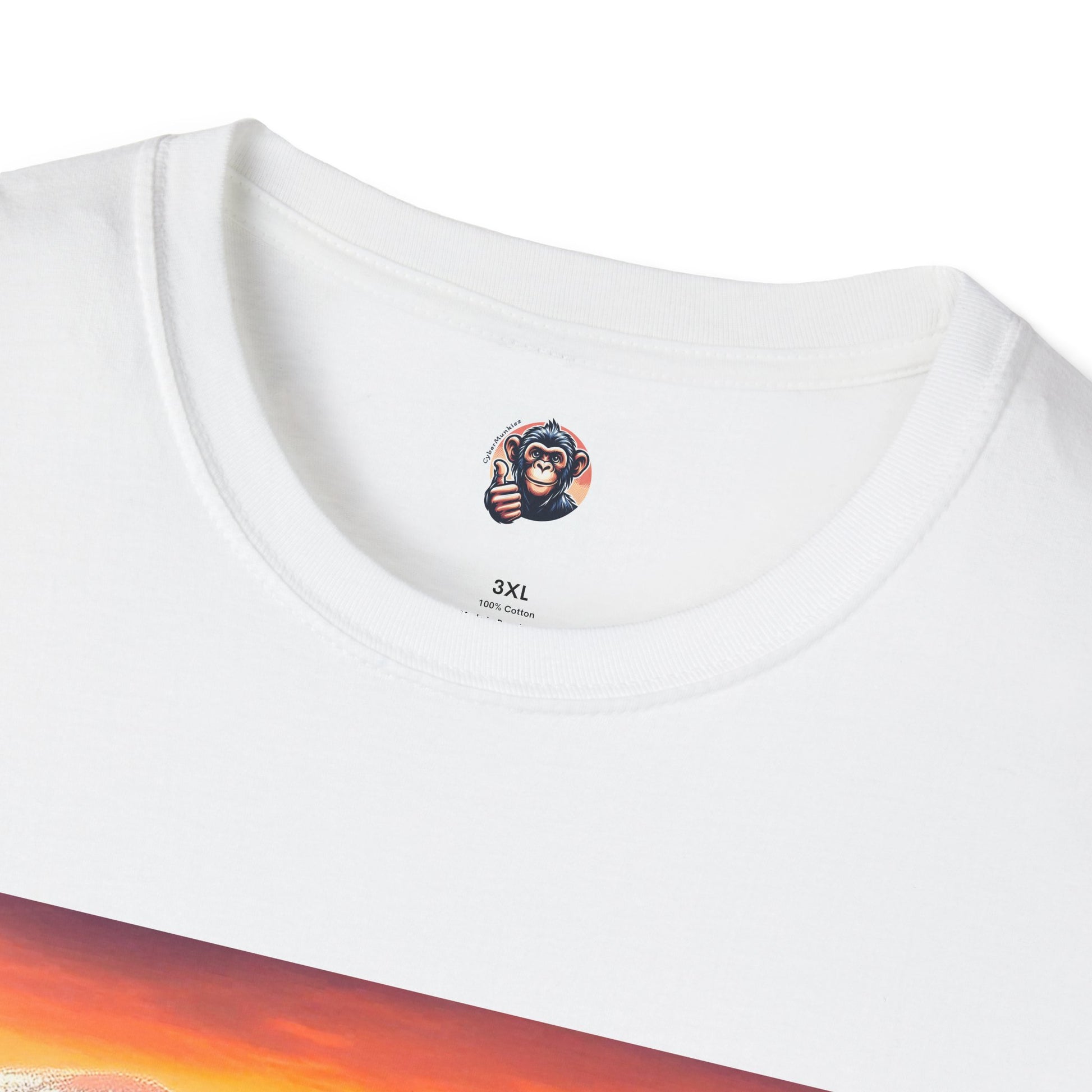 Wacky Bonobo driving sunset T-Shirt Printify