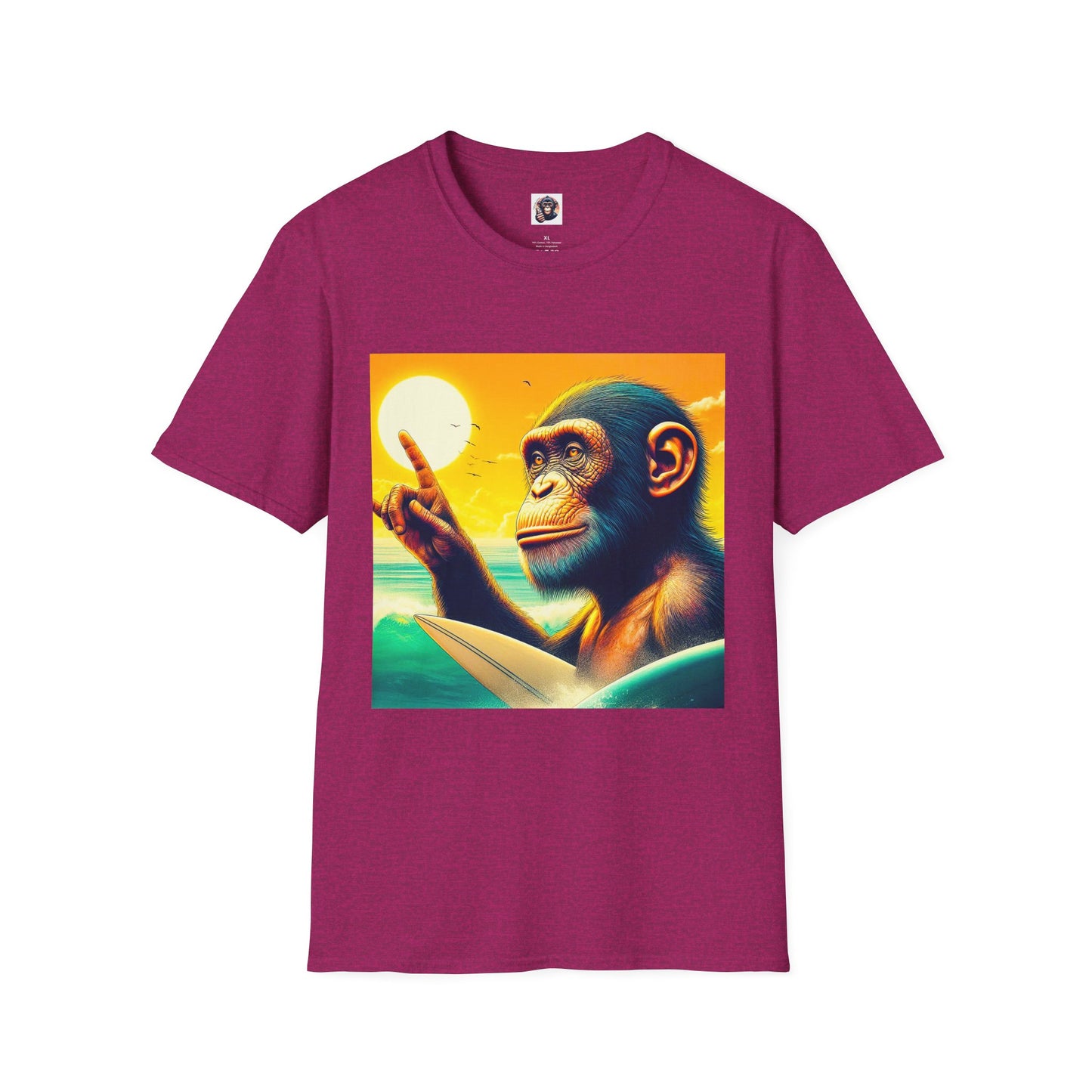Bonobo ocean beauty T-Shirt Printify S Antique Heliconia