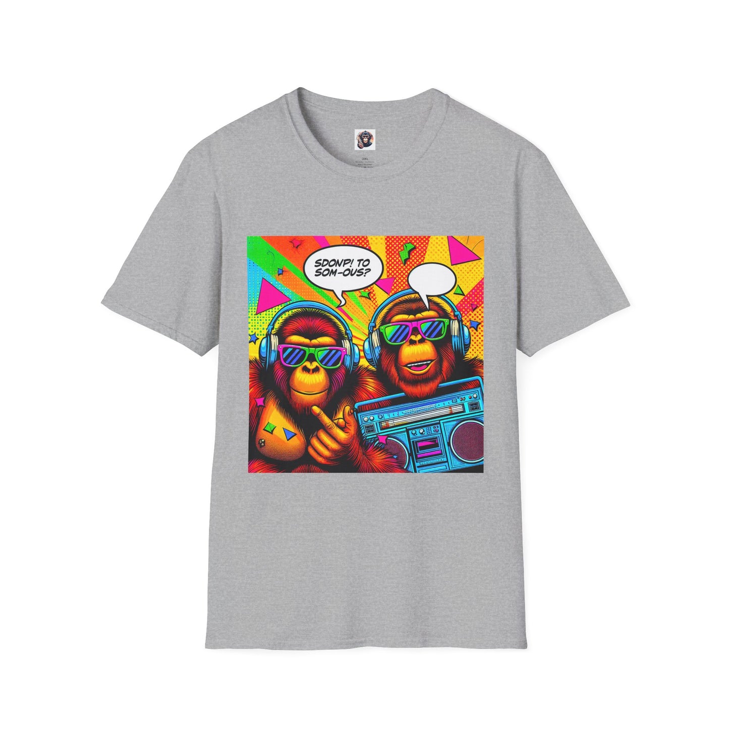 Orangutans comic book T-Shirt Printify XS Sport Grey