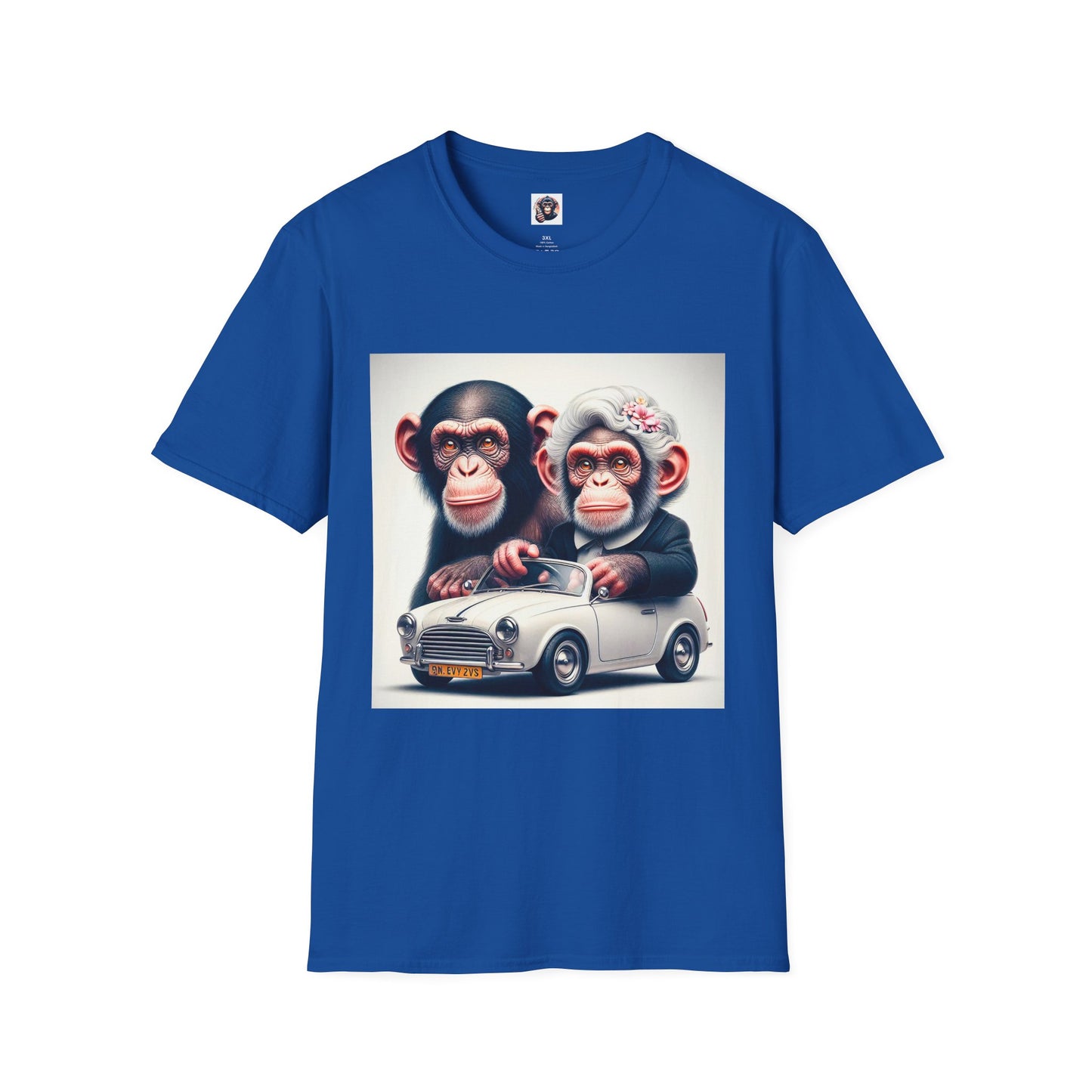 Wacky Chimp baby driver T-Shirt Printify XS Royal