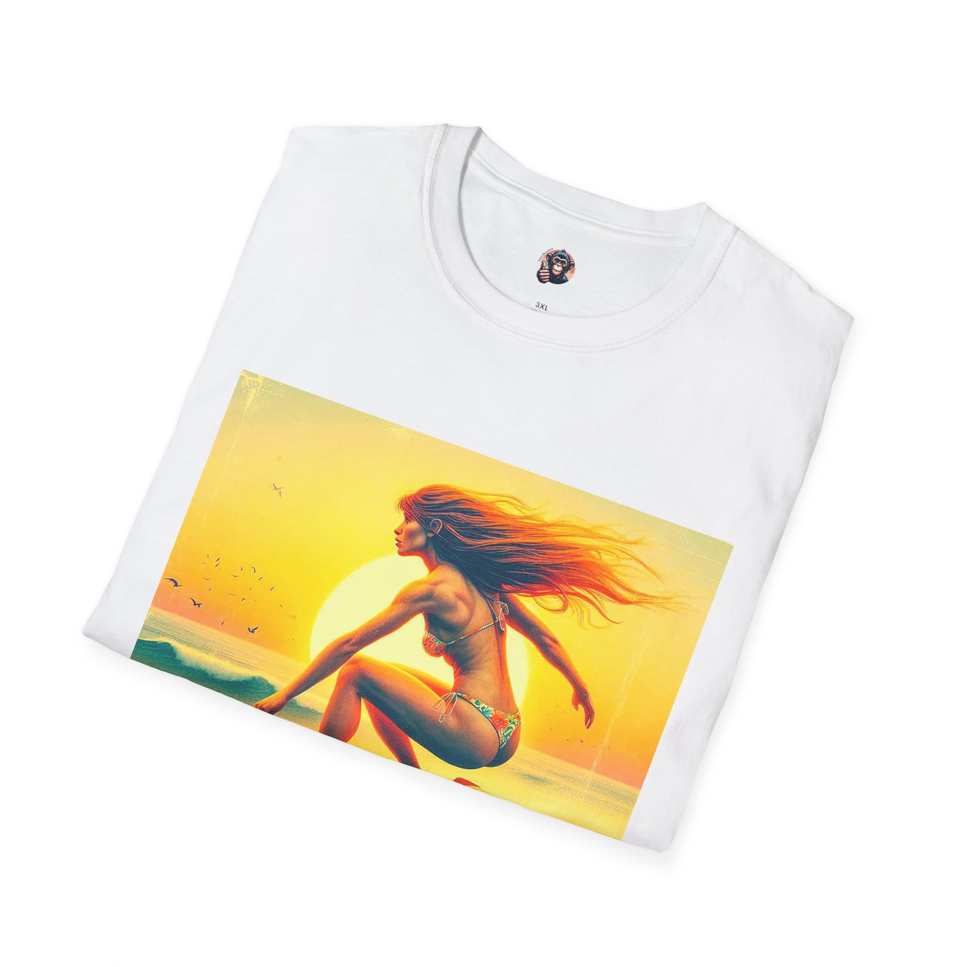Homo Sapiens beach surfer T-Shirt Printify