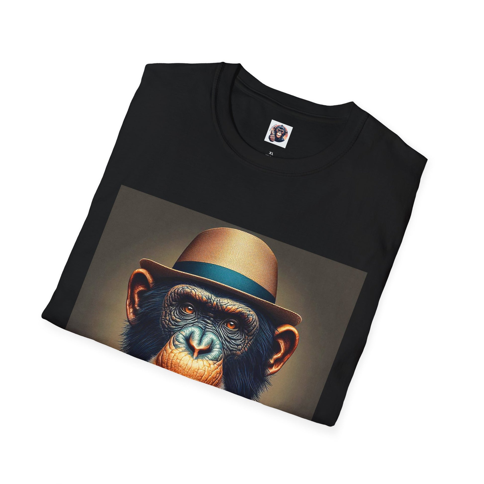 Bonobo hat and tie T-Shirt Printify