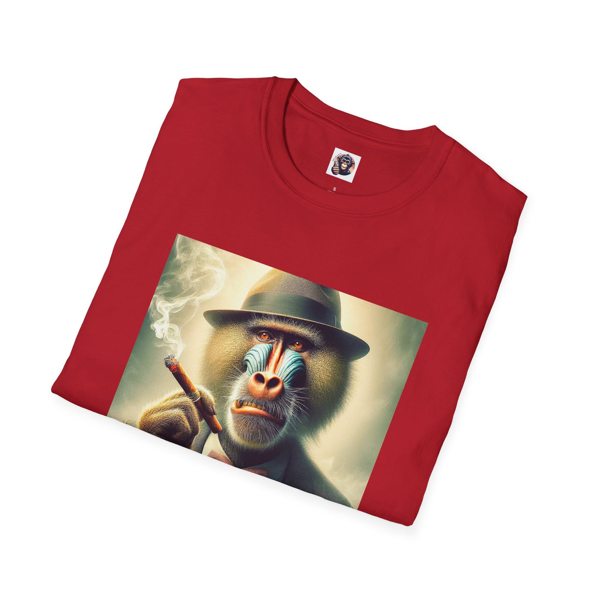 Baboon whiskey and cigars T-Shirt Printify