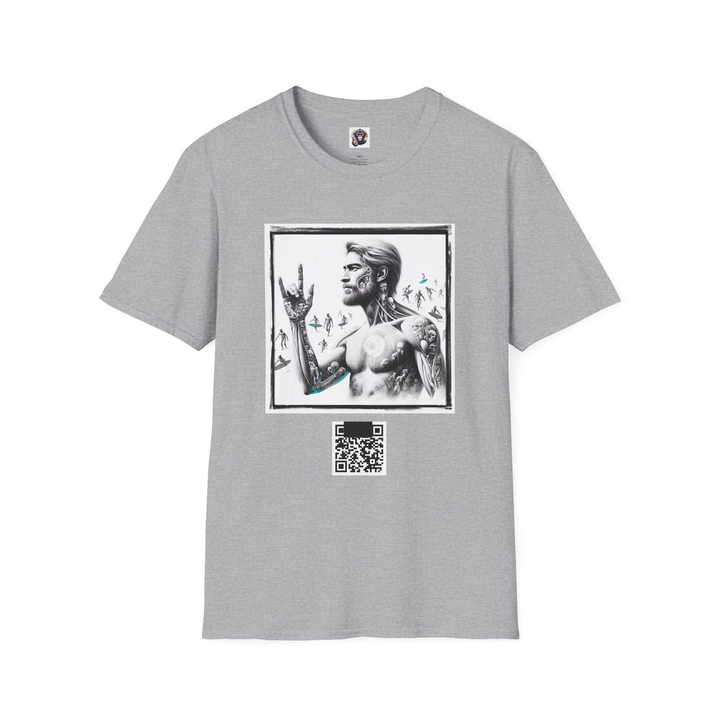 Mis·cel·la·ne·ous Designs Marketing surfs up T-Shirt Printify XS Sport Grey
