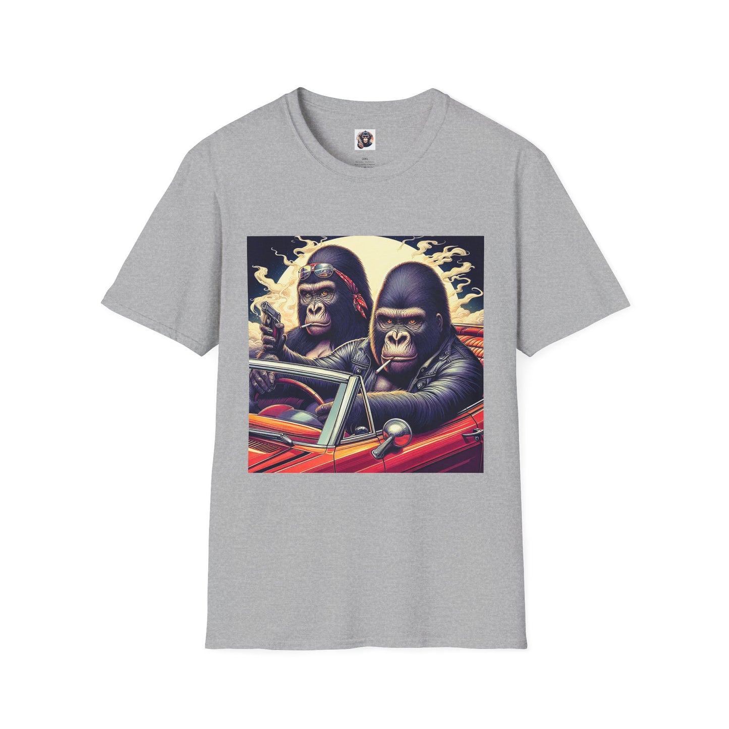 Wacky Gorilla T-Shirt Printify XS Sport Grey