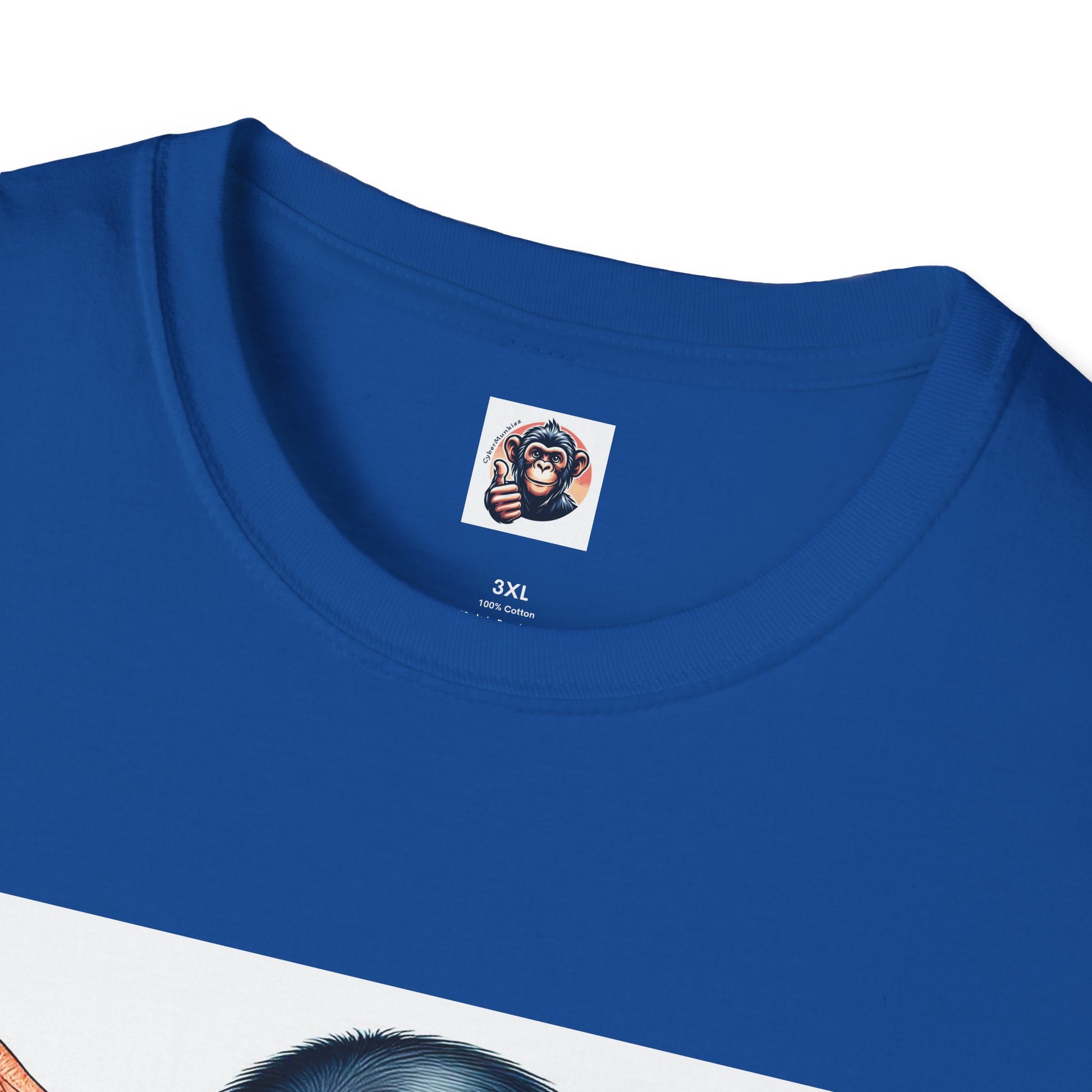 Chimp muscles man T-Shirt Printify