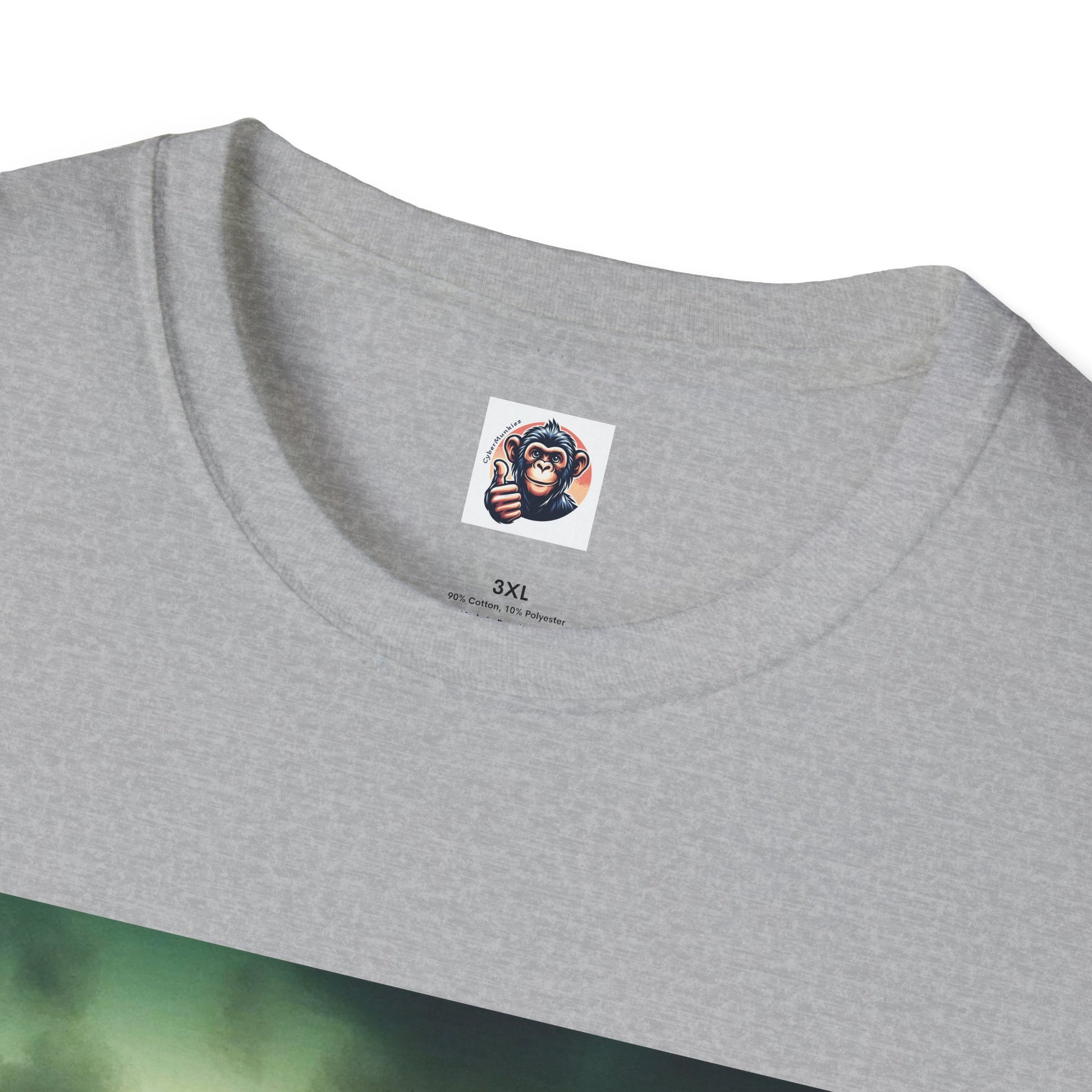 Wacky Baboon orange car T-Shirt Printify