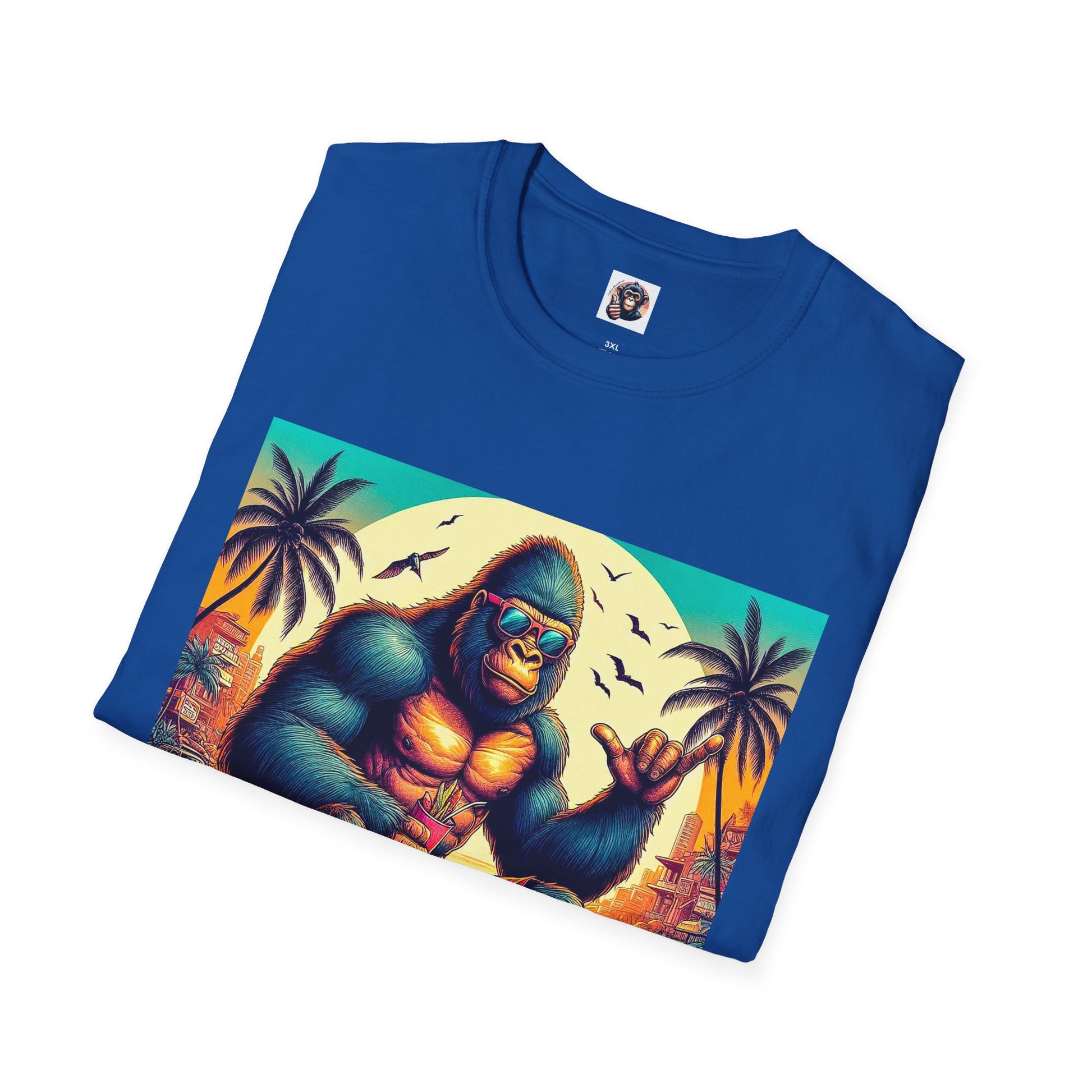 Gorilla surfs up T-Shirt Printify