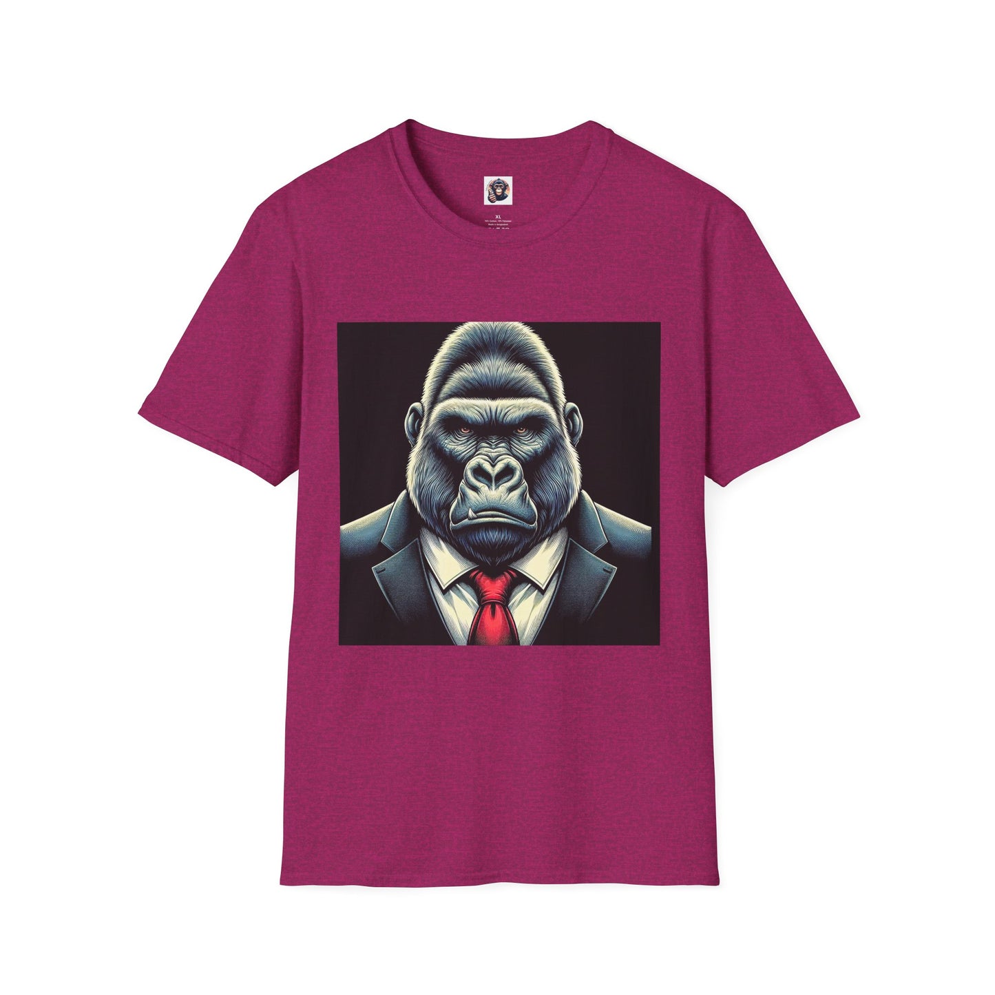 Gorilla tough guy T-Shirt Printify S Antique Heliconia