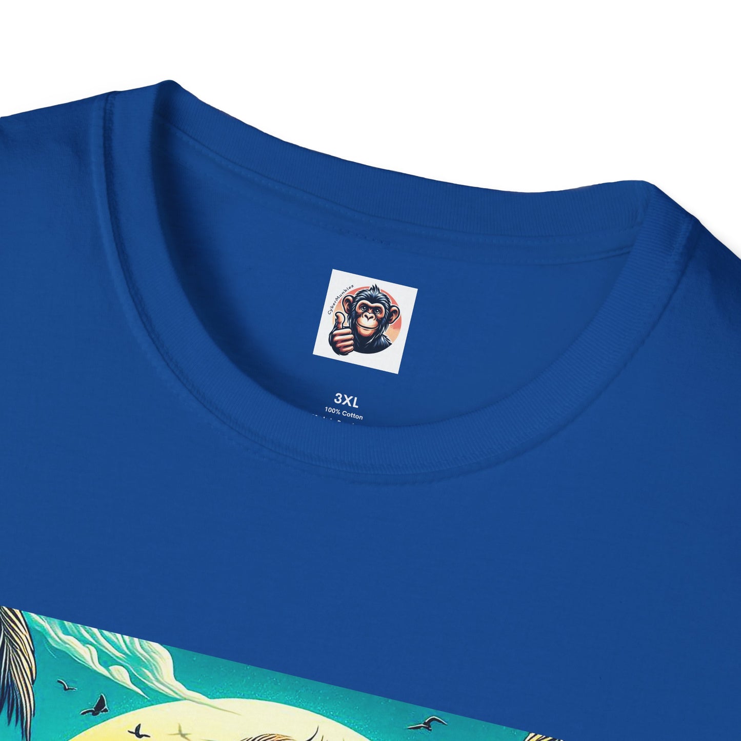 Gorilla beach surfer T-Shirt Printify