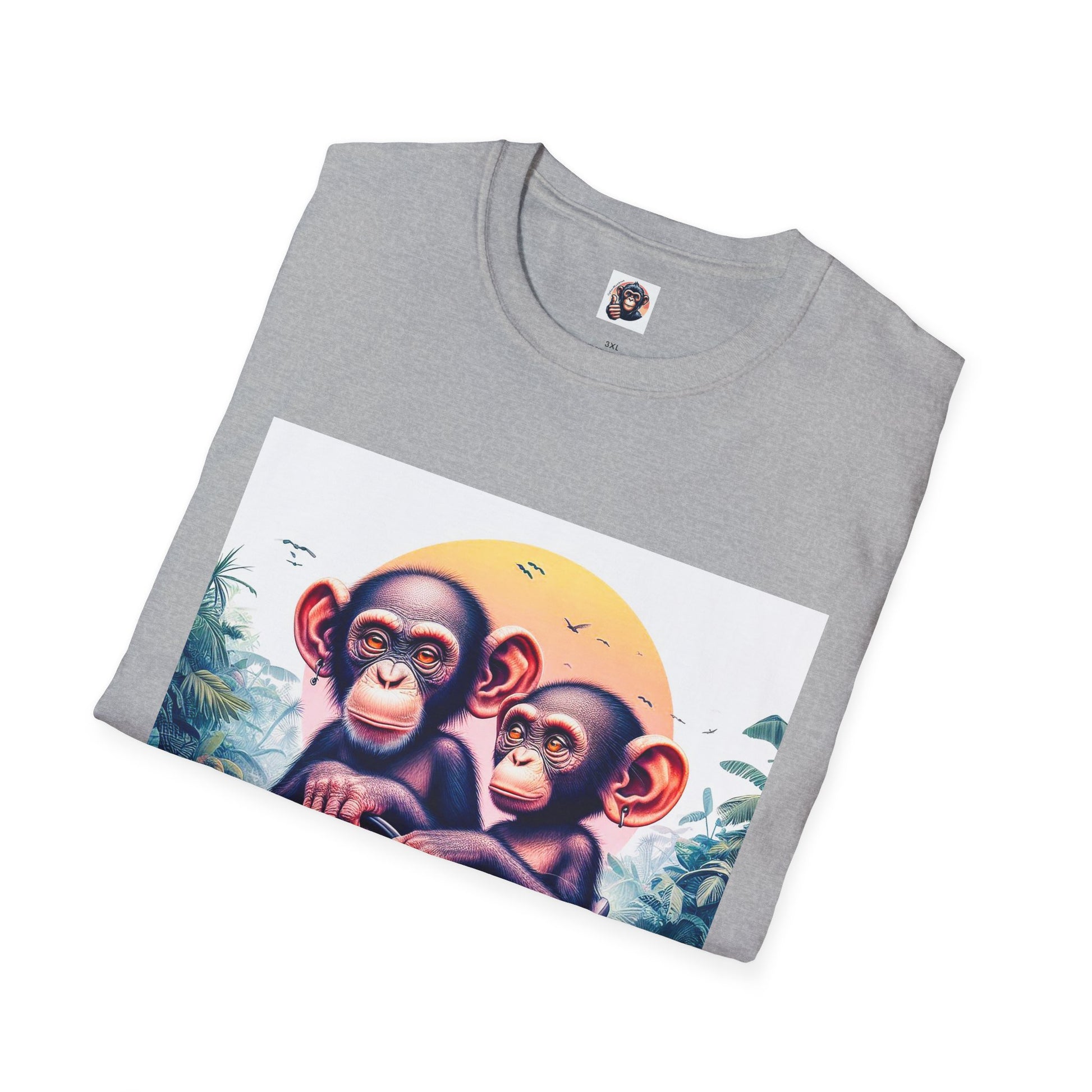 Wacky Bonobo tiny car T-Shirt Printify