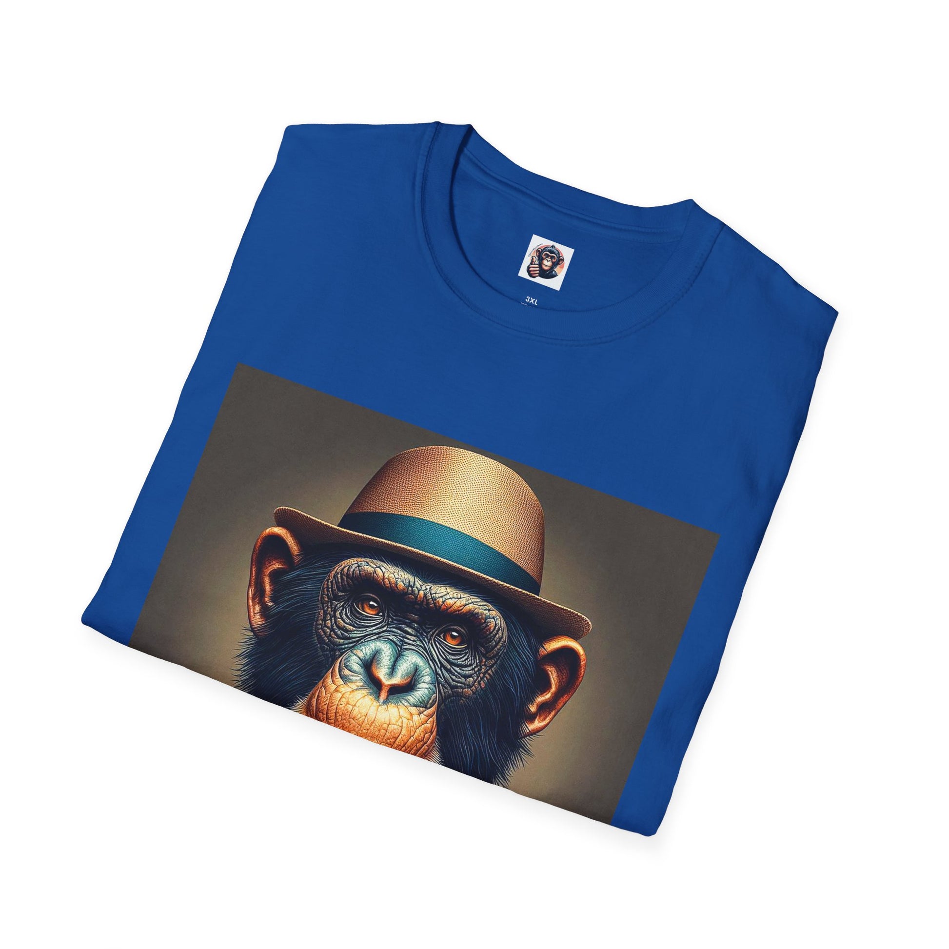 Bonobo hat and tie T-Shirt Printify