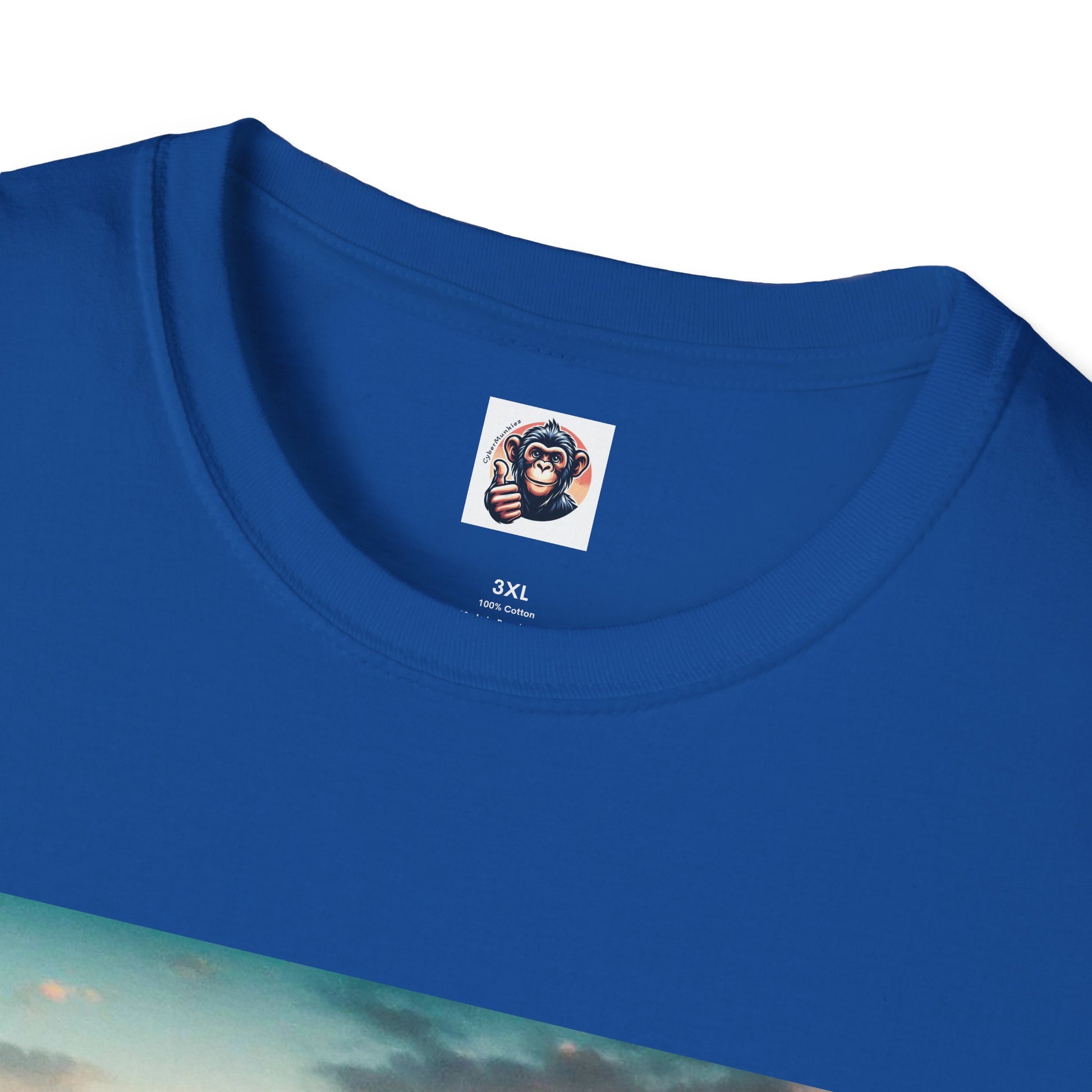 Wacky Bonobo blue car T-Shirt Printify