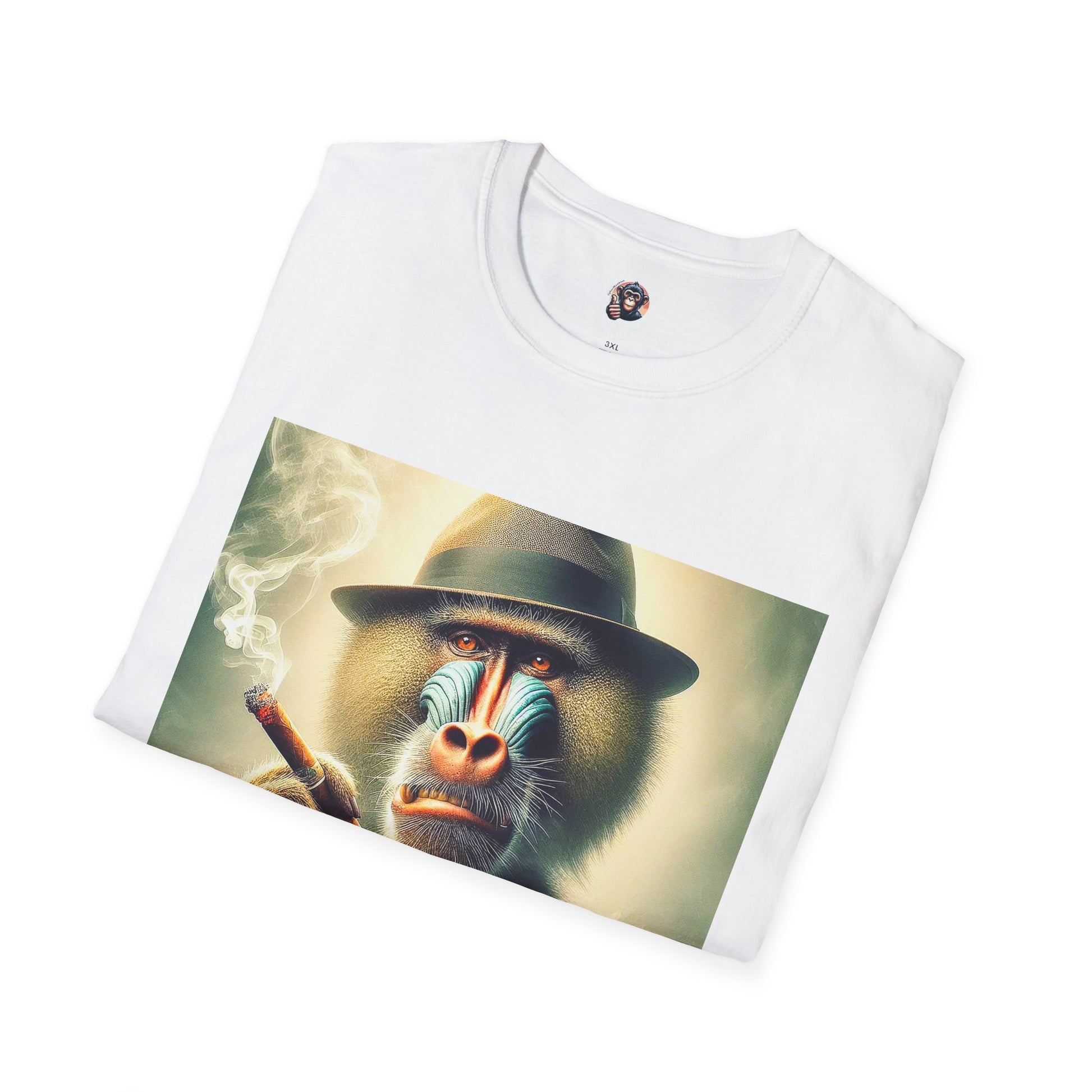 Baboon whiskey and cigars T-Shirt Printify