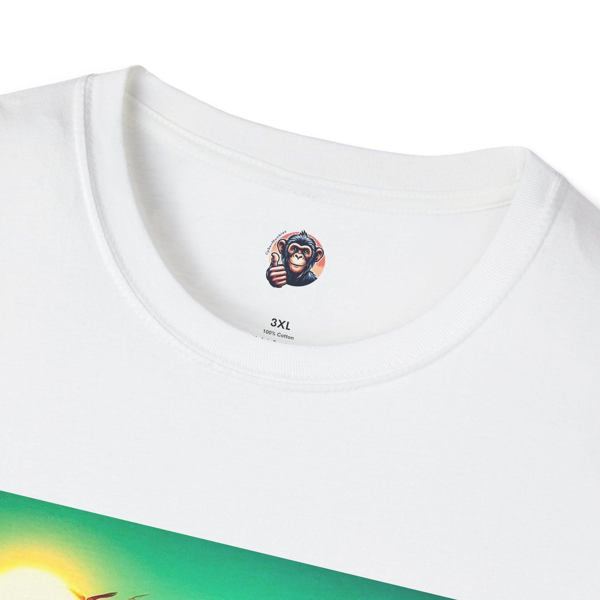 Chimp surfing dude T-Shirt Printify