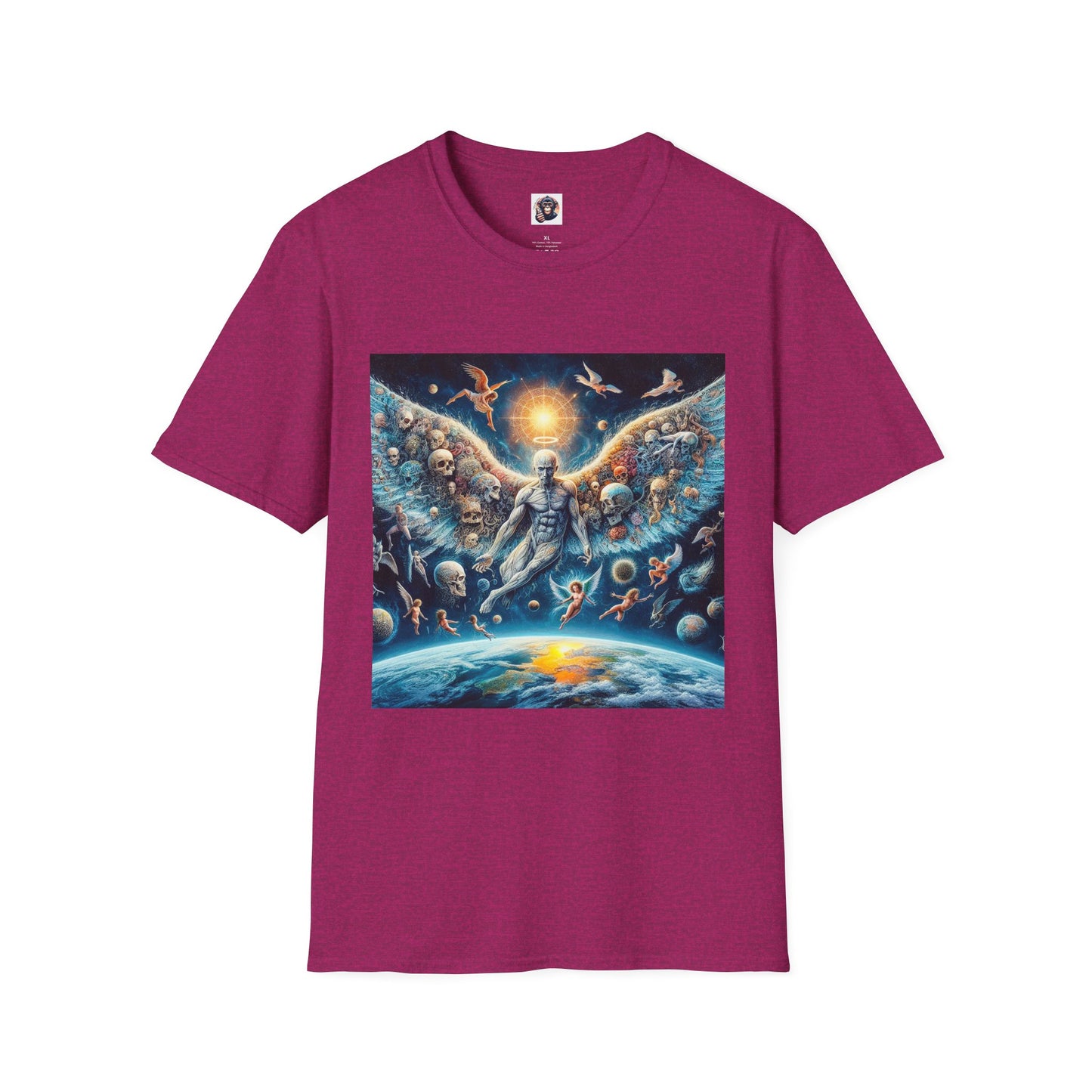 Homo Sapiens pretty Angel T-Shirt Printify S Antique Heliconia