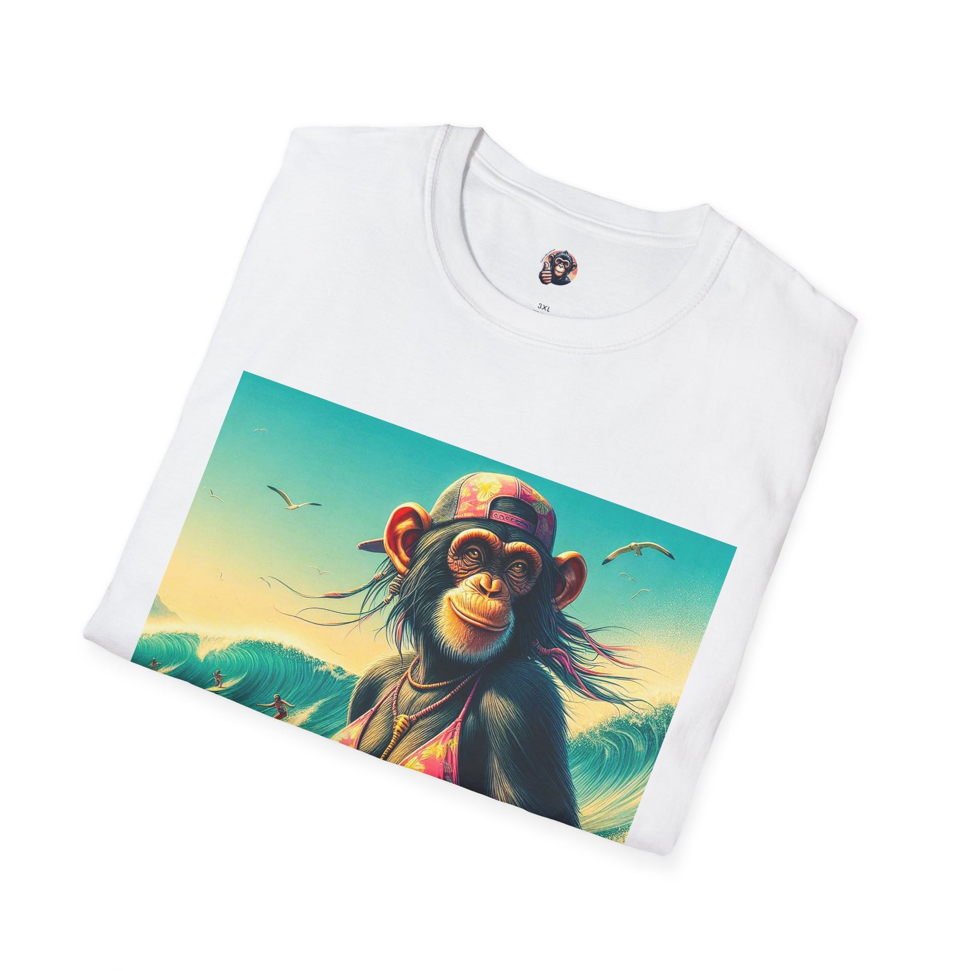 Chimp ocean babe T-Shirt Printify