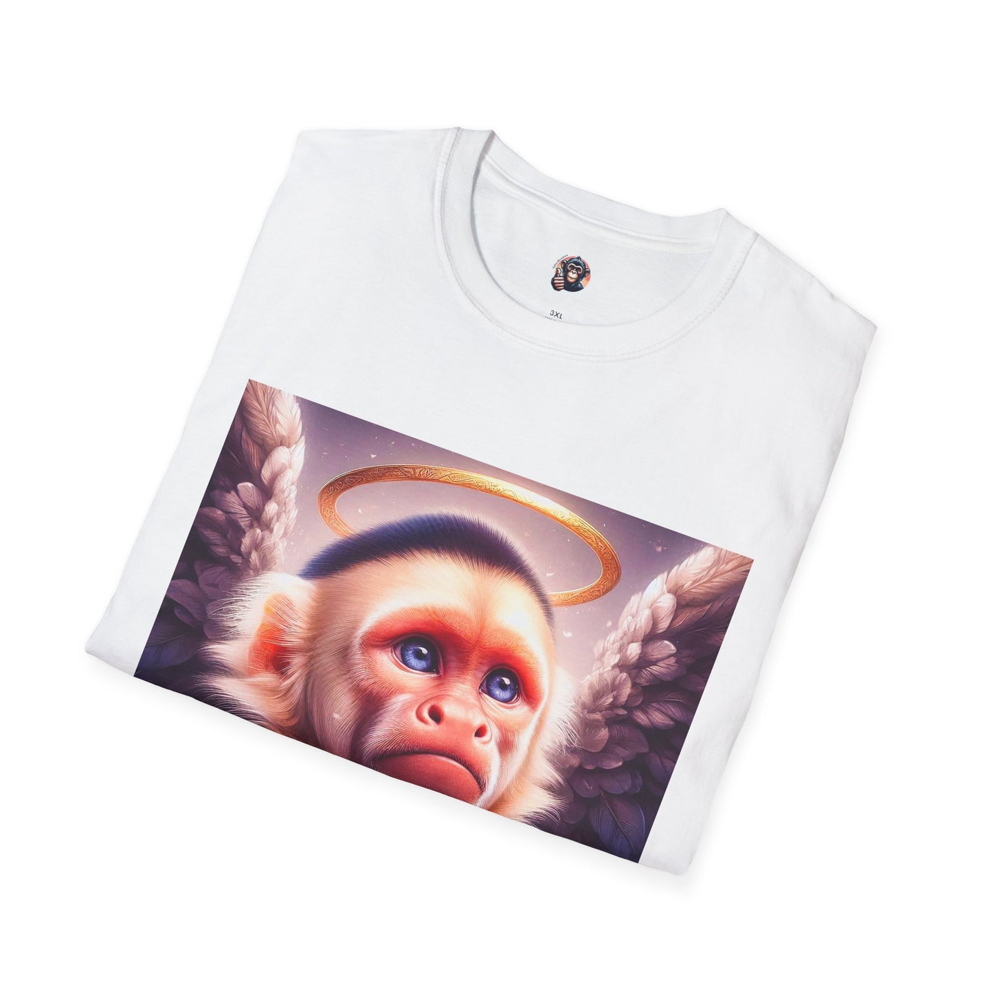 Capuchin Monkey heavenly Angel T-Shirt Printify