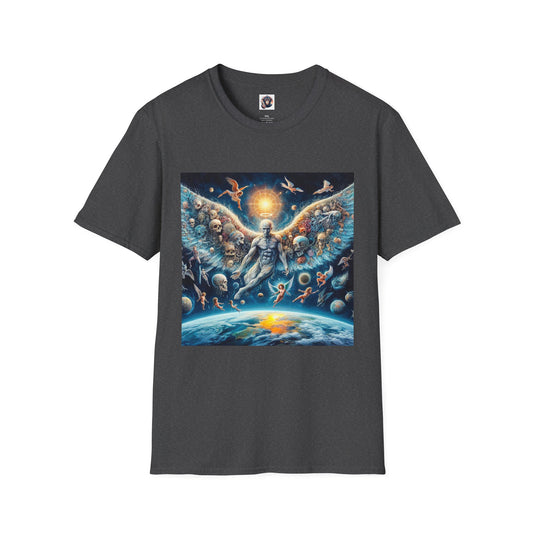 Homo Sapiens pretty Angel T-Shirt Printify XS Dark Heather