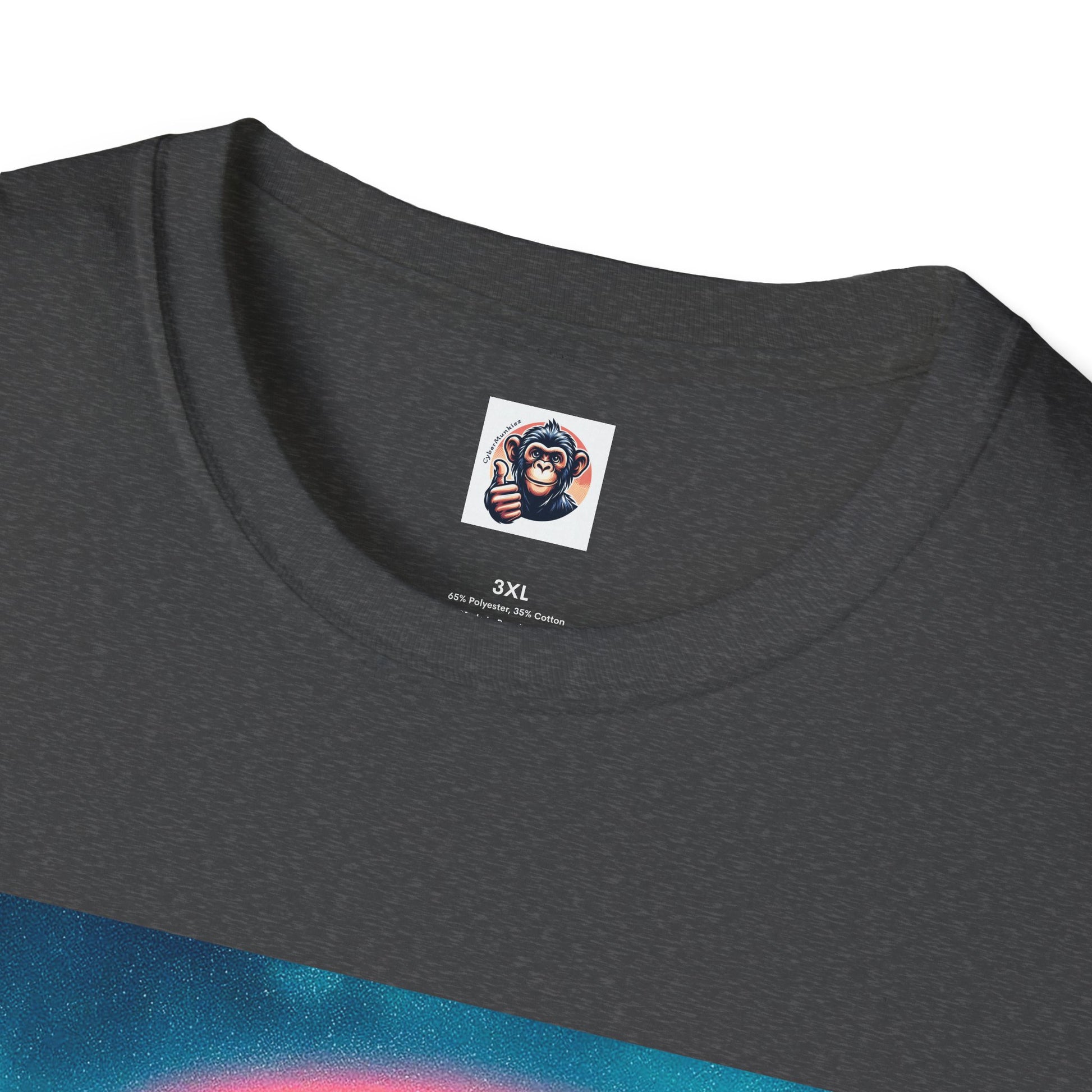 Bonobo rainbow and clouds T-Shirt Printify