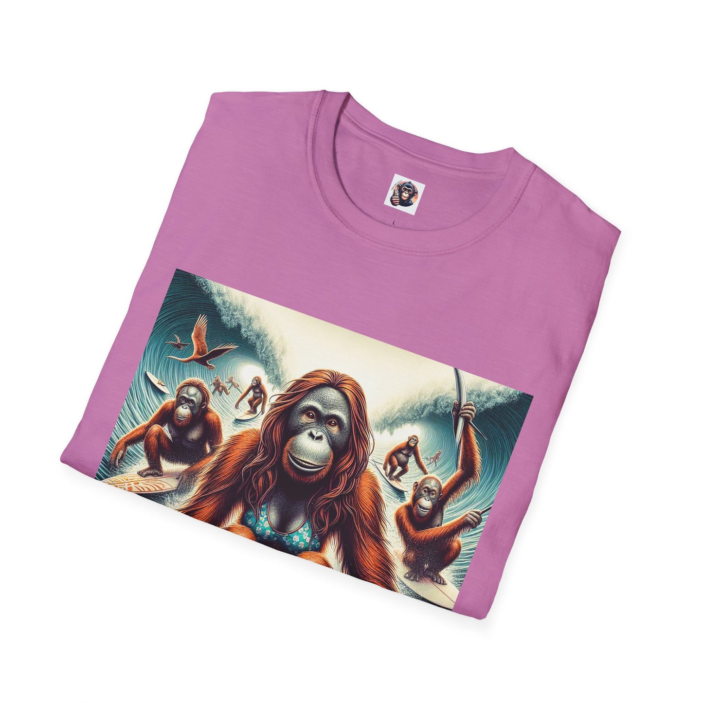 Orangutans surfing queens