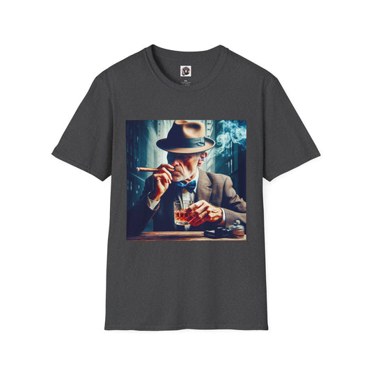 Homo Sapiens smoking T-Shirt Printify XS Dark Heather