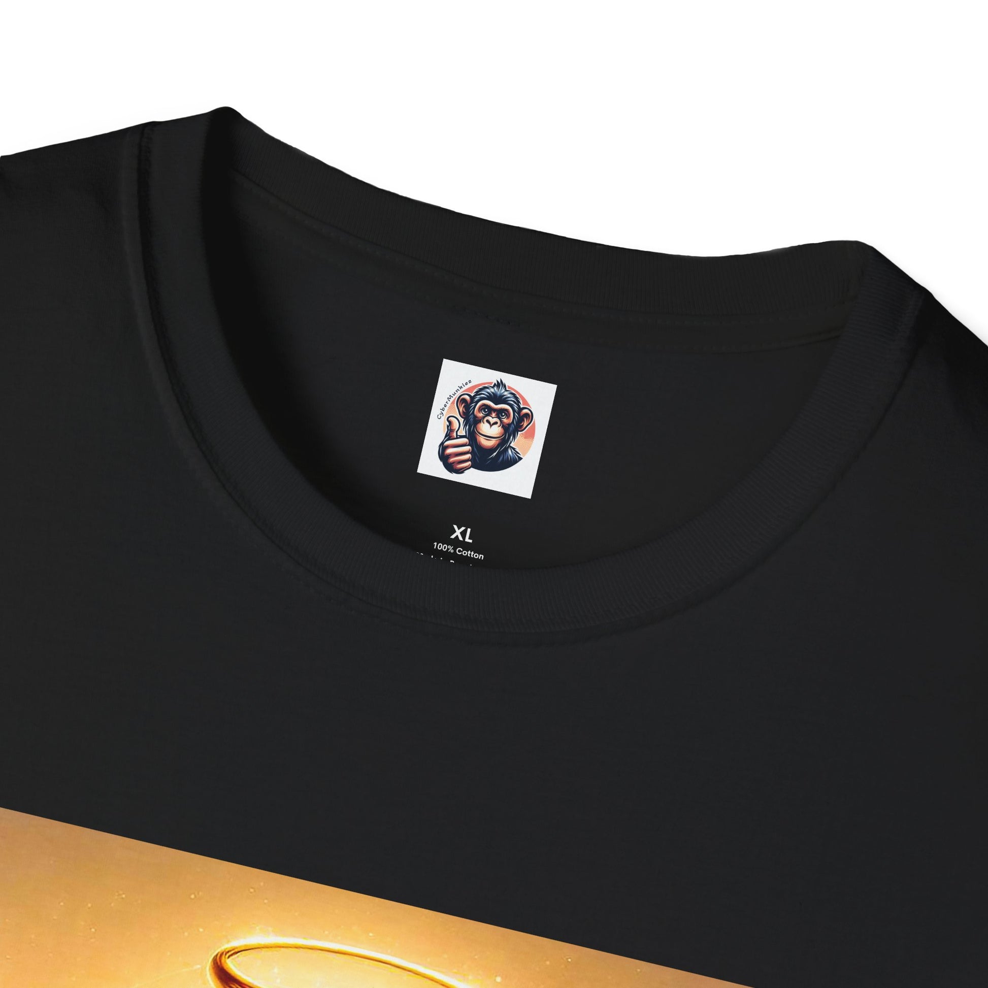 Chimp harp player T-Shirt Printify