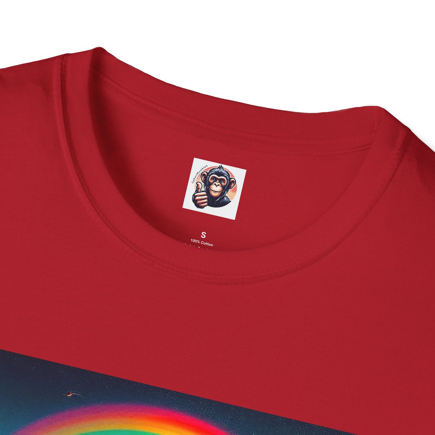Baboon rainbow bridge T-Shirt Printify