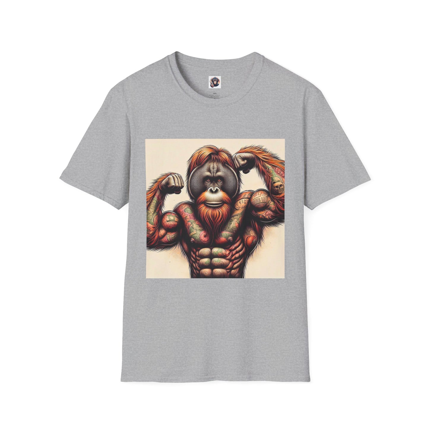 Orangutans personal trainer T-Shirt Printify XS Sport Grey