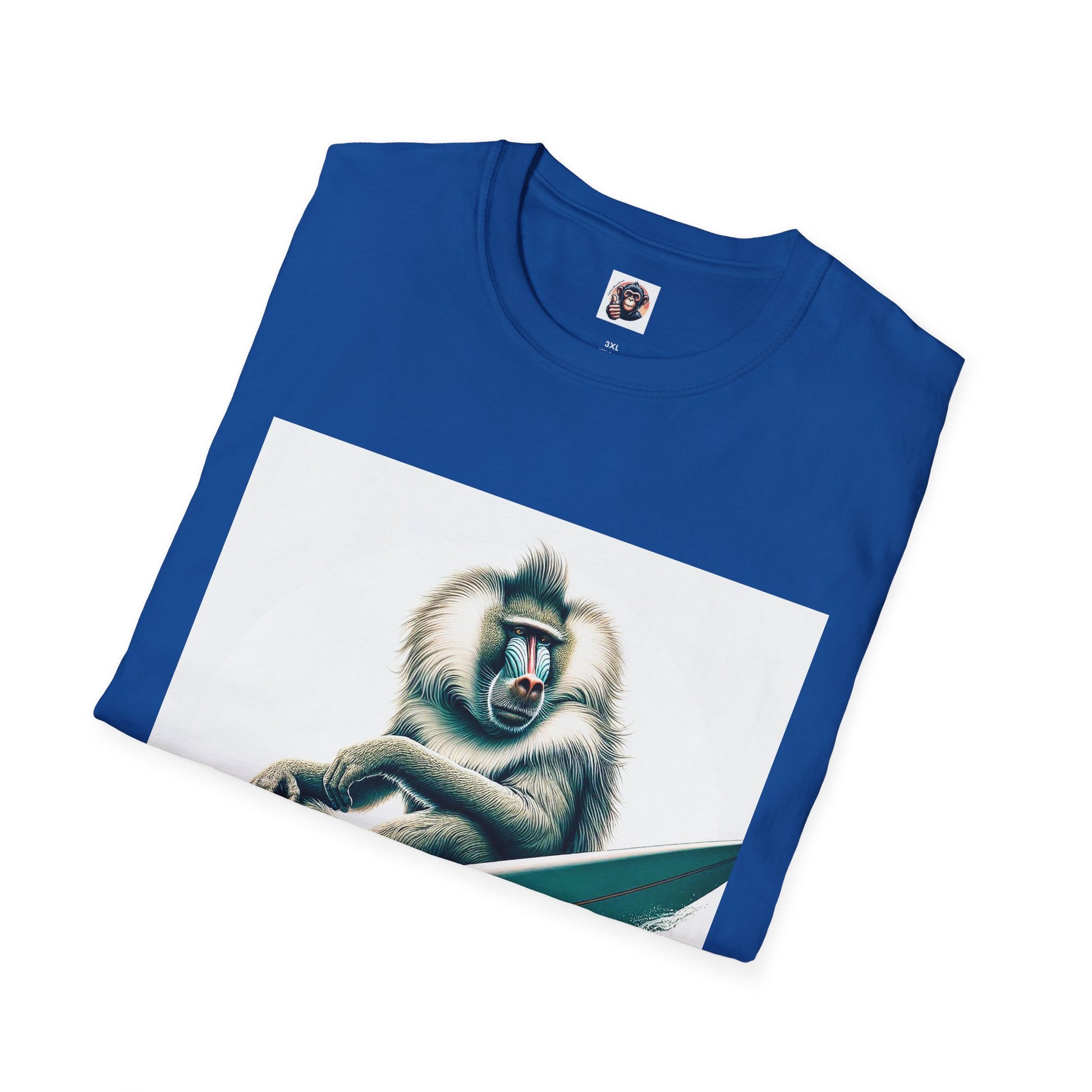 Baboon surfer T-Shirt Printify
