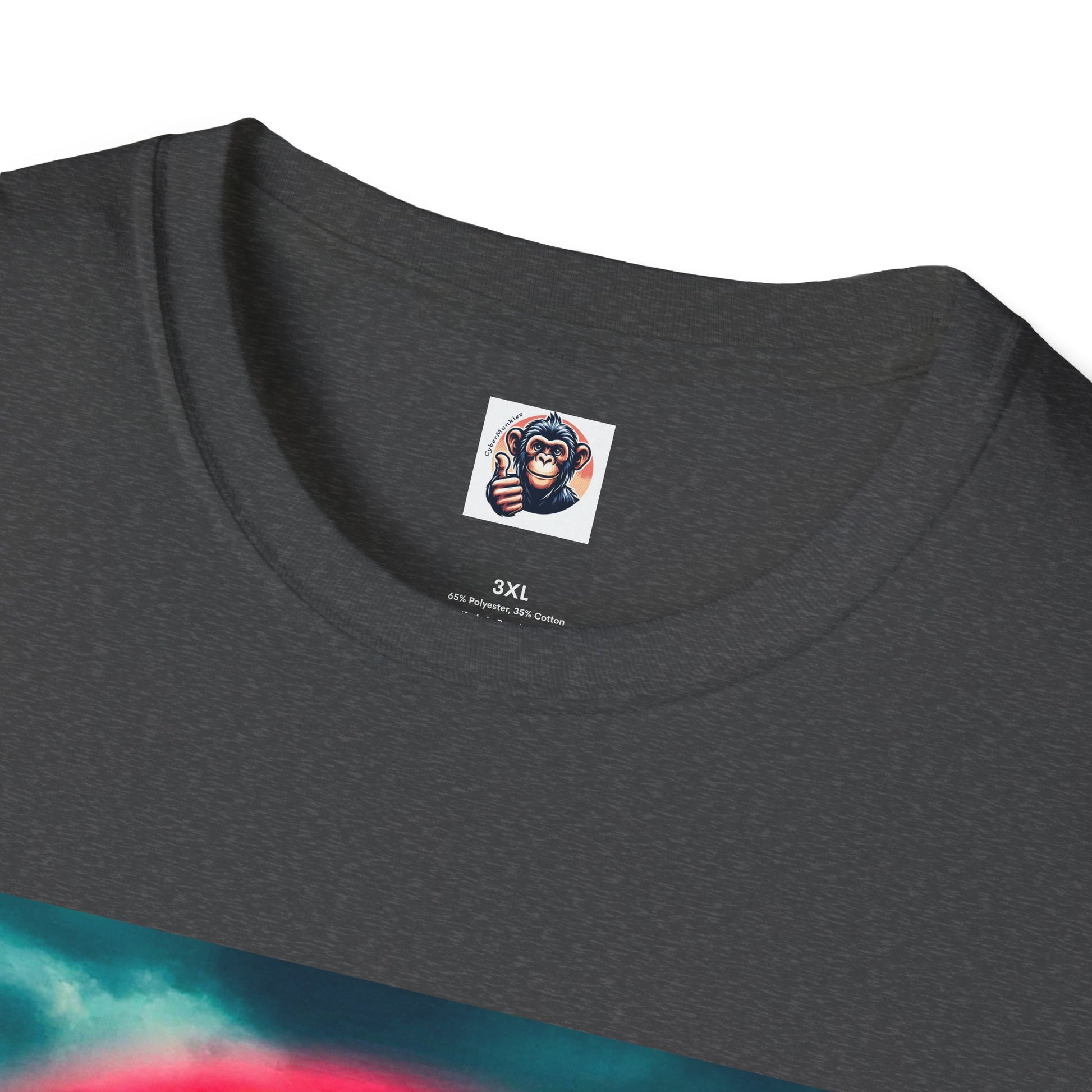 Baboon pretty rainbow T-Shirt Printify