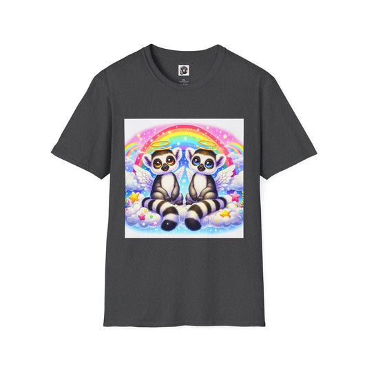 Lemurs rainbow T-Shirt Printify XS Dark Heather