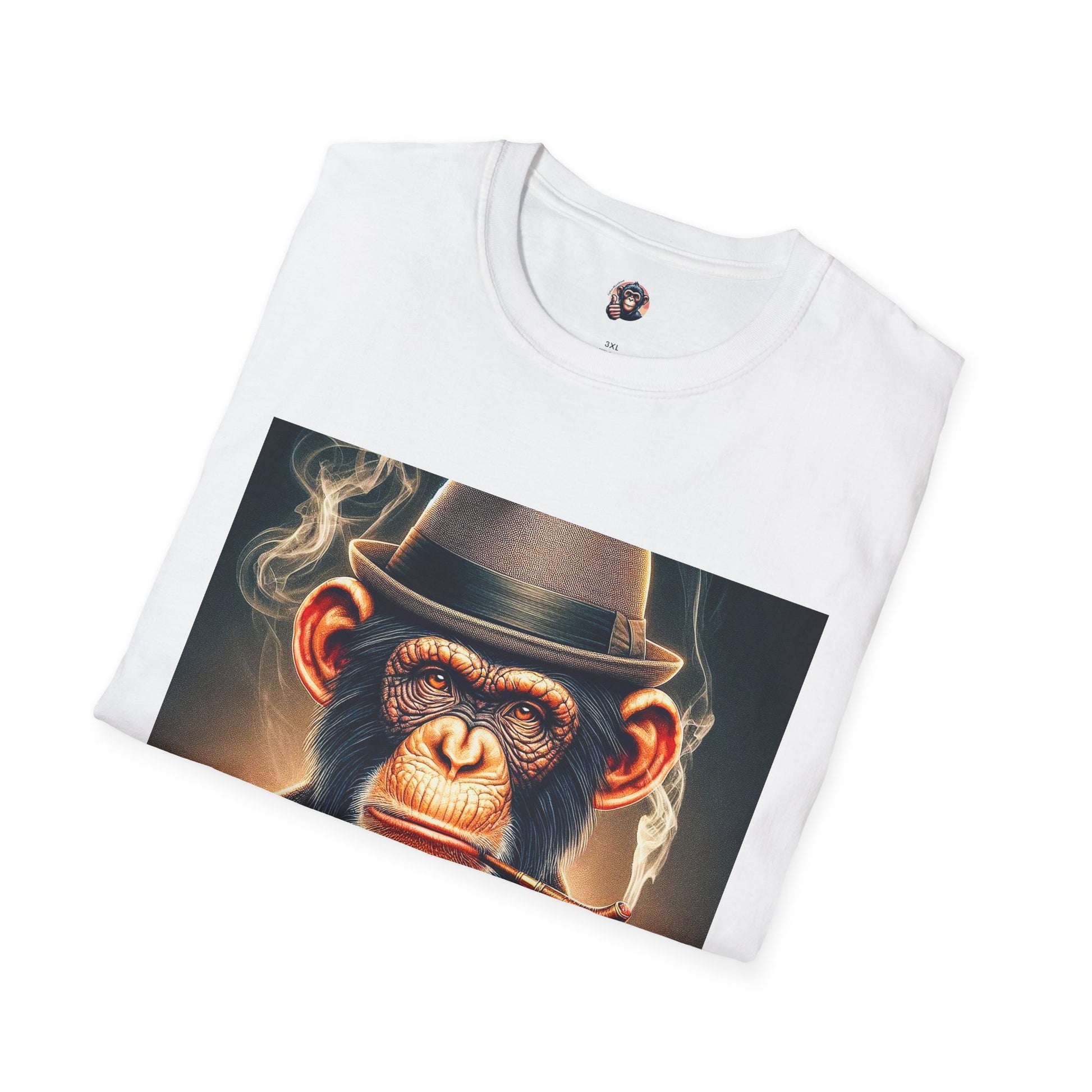 Chimp whiskey and cigars T-Shirt Printify