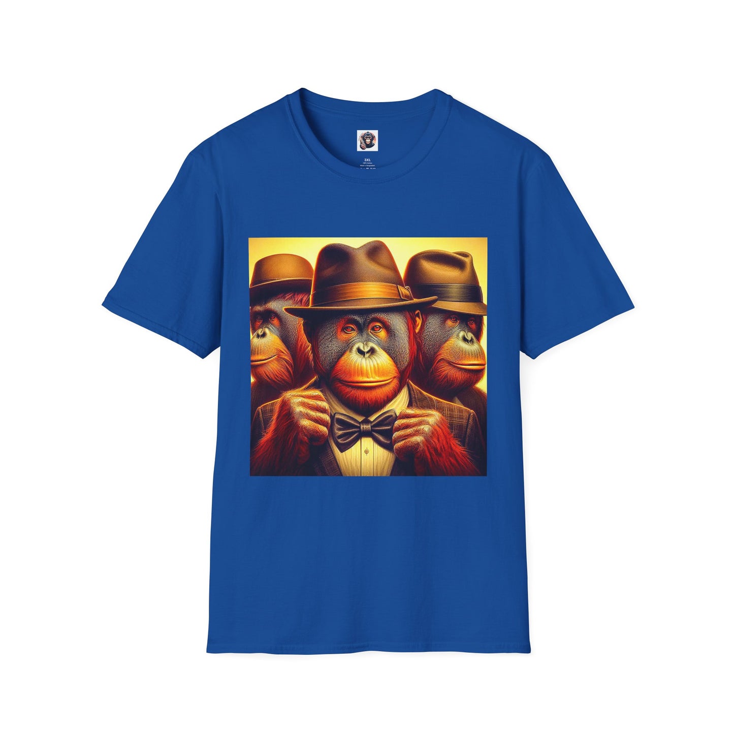 Orangutans working professionals T-Shirt Printify XS Royal